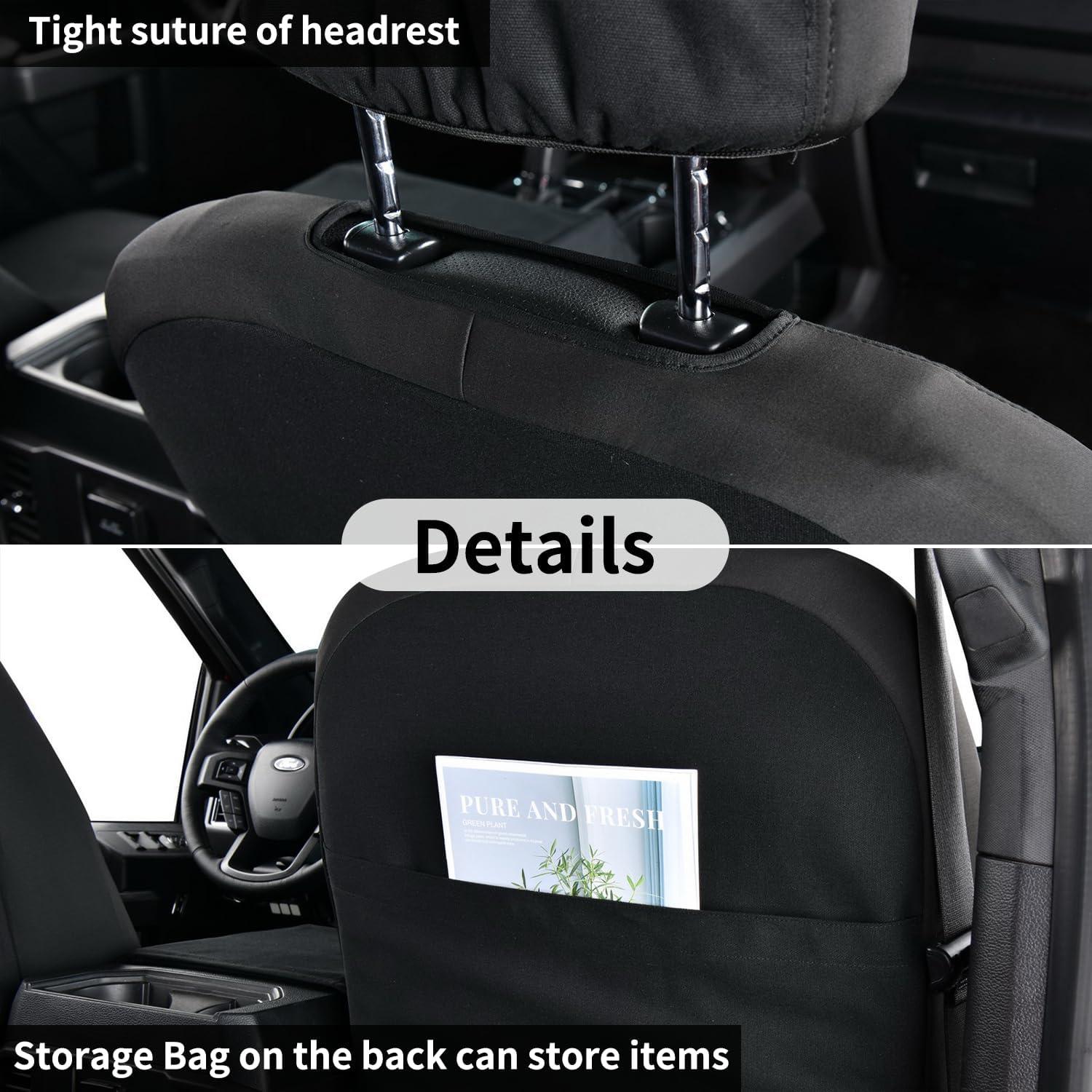 Cubiertas de Asiento Delantero Coverado Lona Impermeable F150 2015-2025