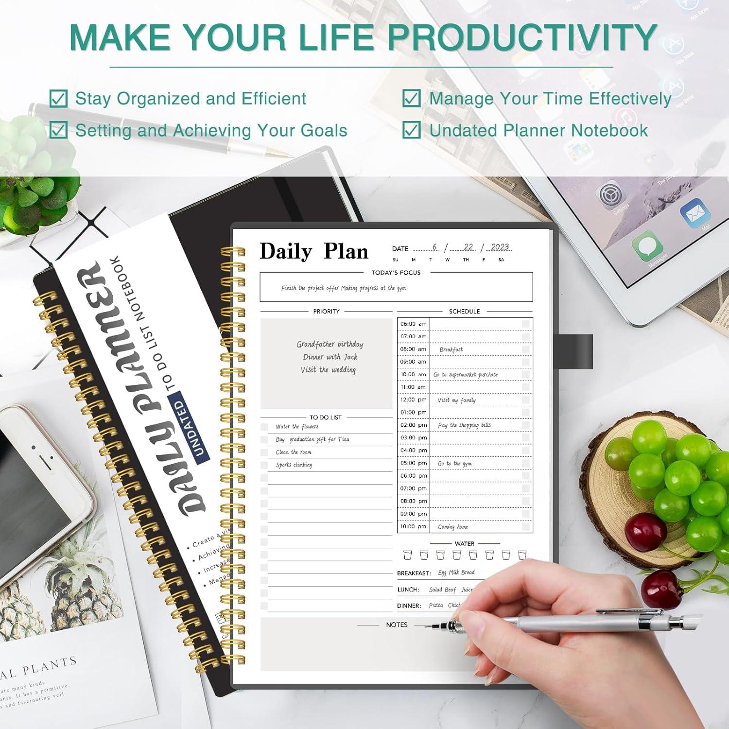 Planificador Diario Sin Fecha COLGRAM 160 Páginas 7x10"