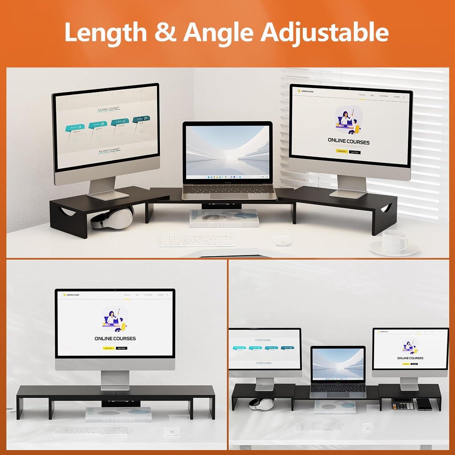 Soporte para Triple Monitor ErgoFocus Ajustable 79.5-134.4 cm