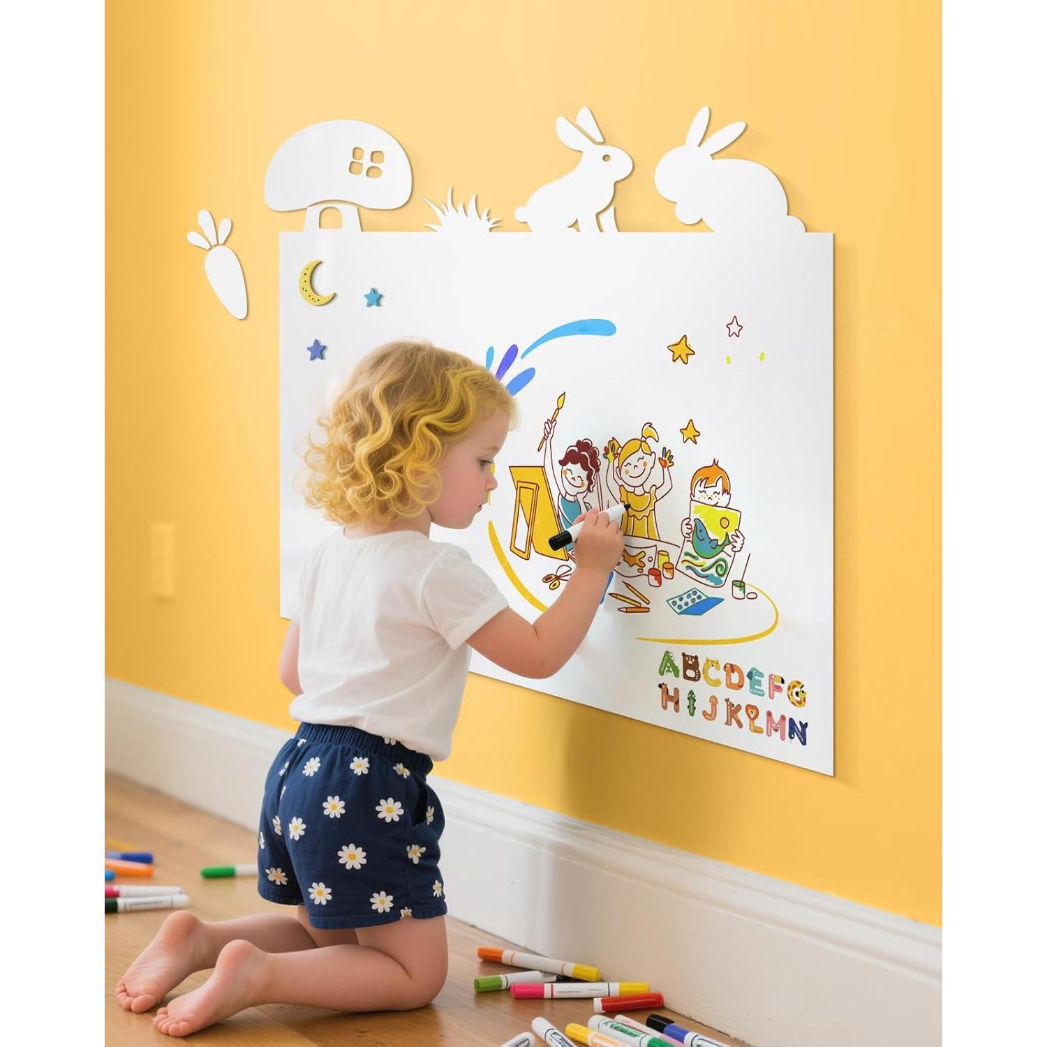 Pizarra Blanca Magnética MaxGear 61x40.6 cm con Accesorios