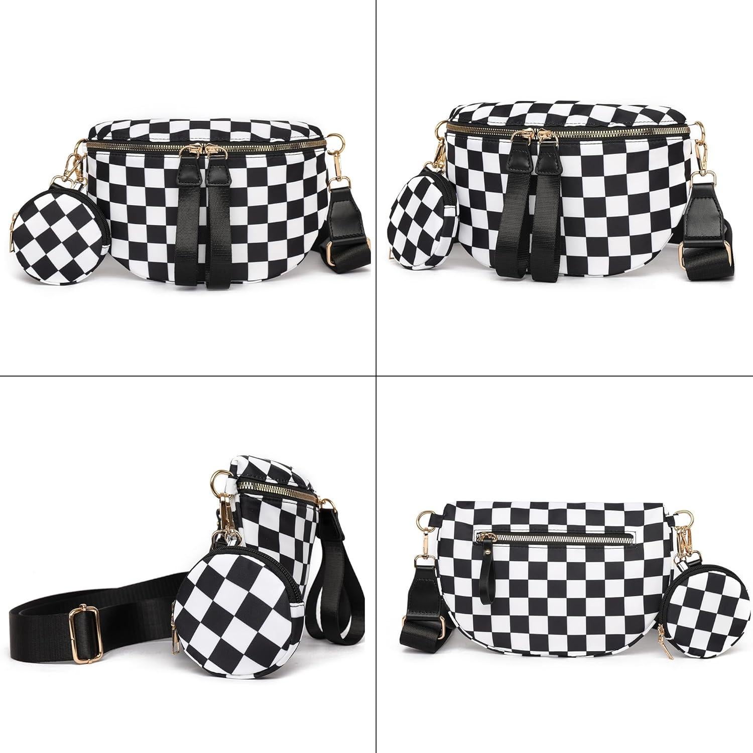 Bolso Cruzado Eslcorri para Mujeres - Cuero, 14x22x6 cm