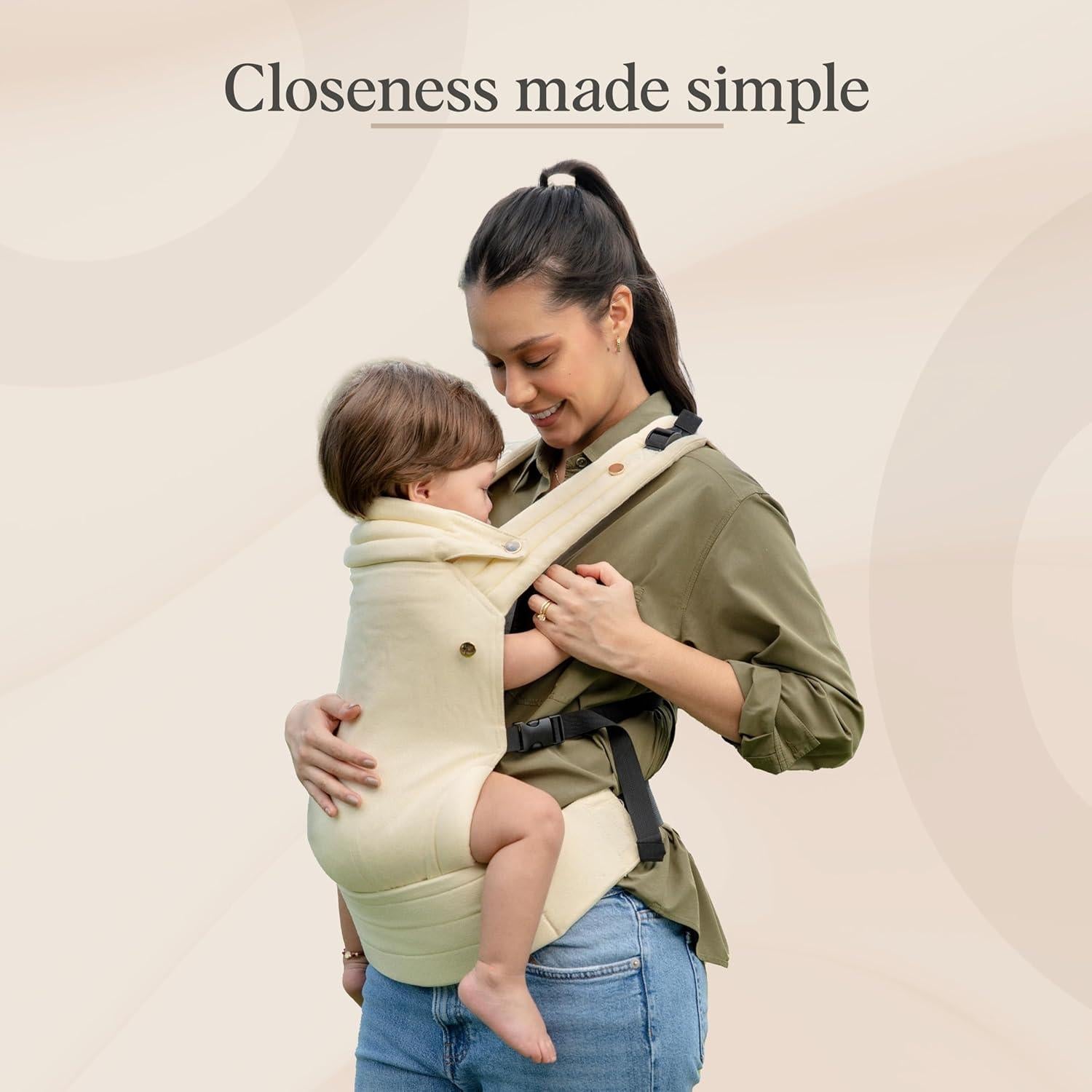 Portabebés Ergonómico Cub & Co 4-en-1 Ajustable Beige