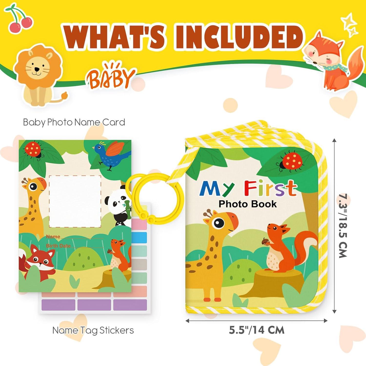 Álbum de Fotos de Bebé Mi Primer Álbum Tela Suave 17 Fotos