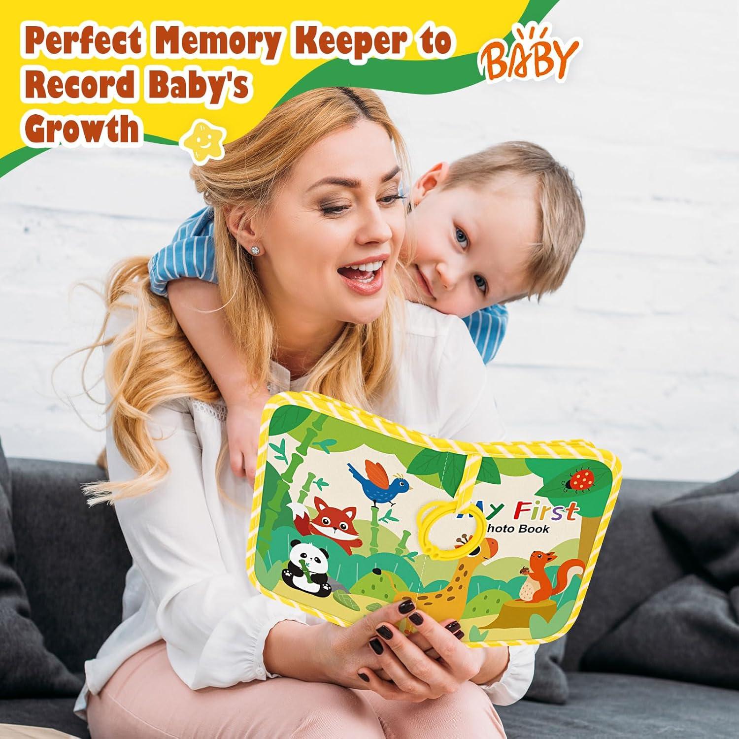 Álbum de Fotos de Bebé Mi Primer Álbum Tela Suave 17 Fotos