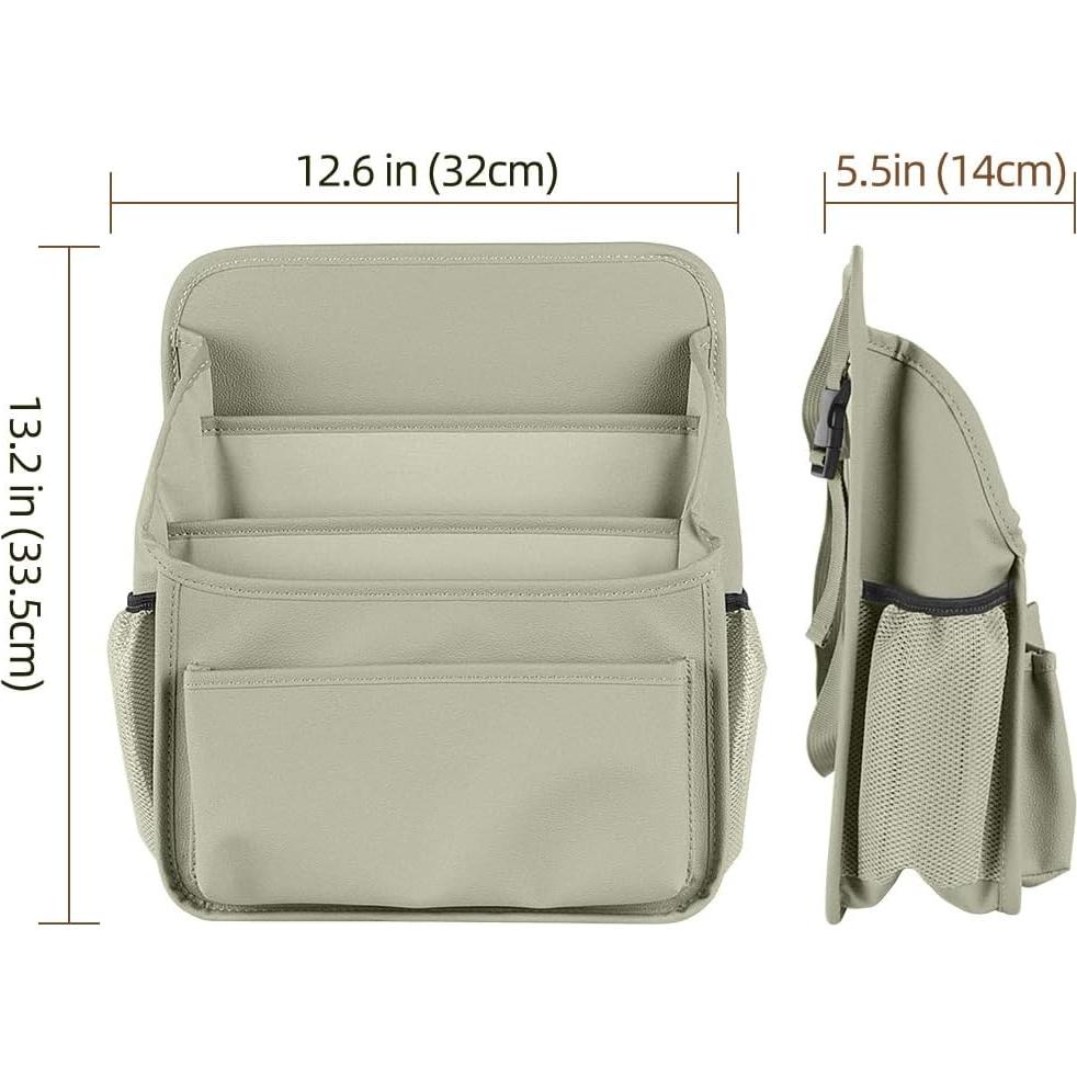 Organizador de Asiento Frontal Viaviat Beige 33.5x32x14 cm