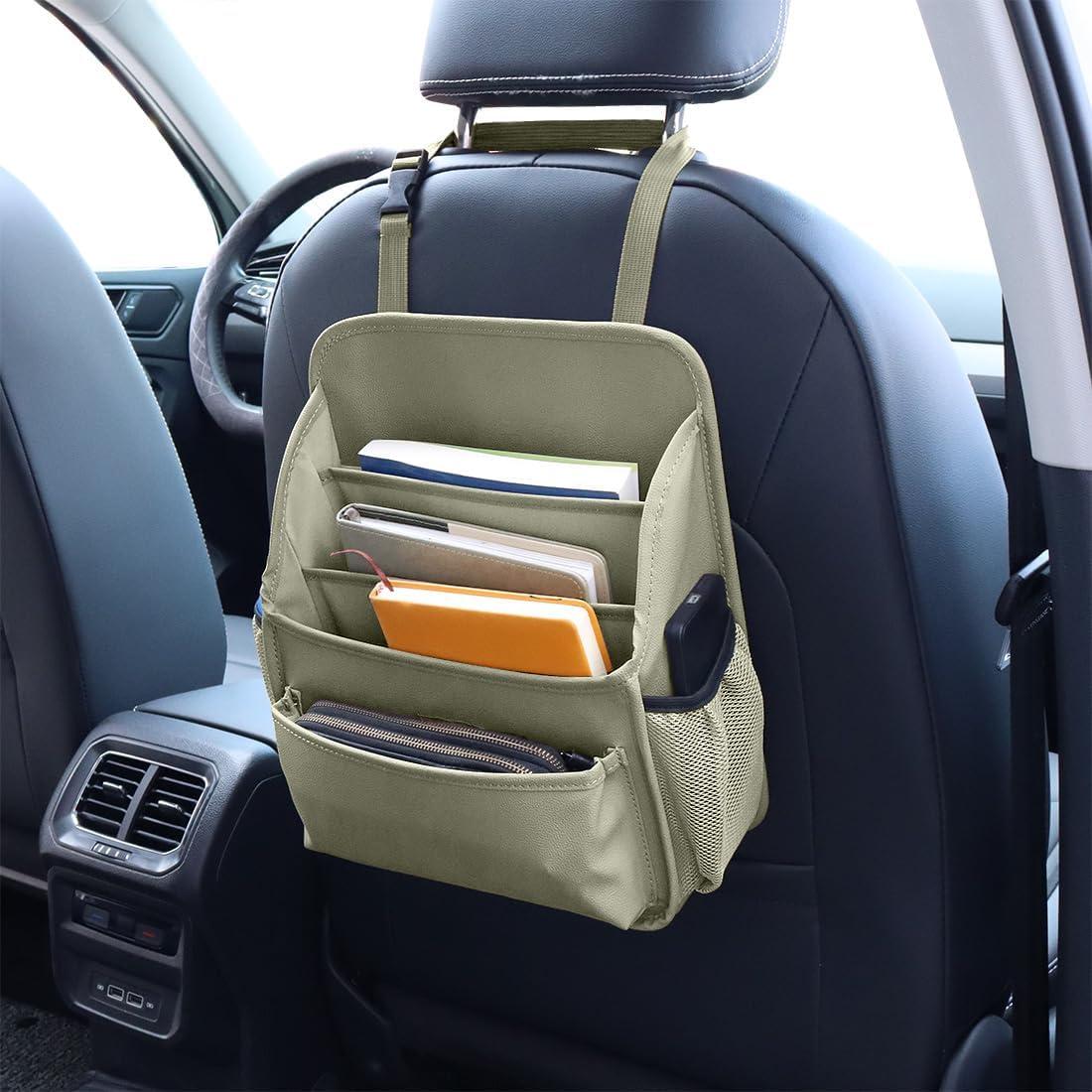 Organizador de Asiento Frontal Viaviat Beige 33.5x32x14 cm