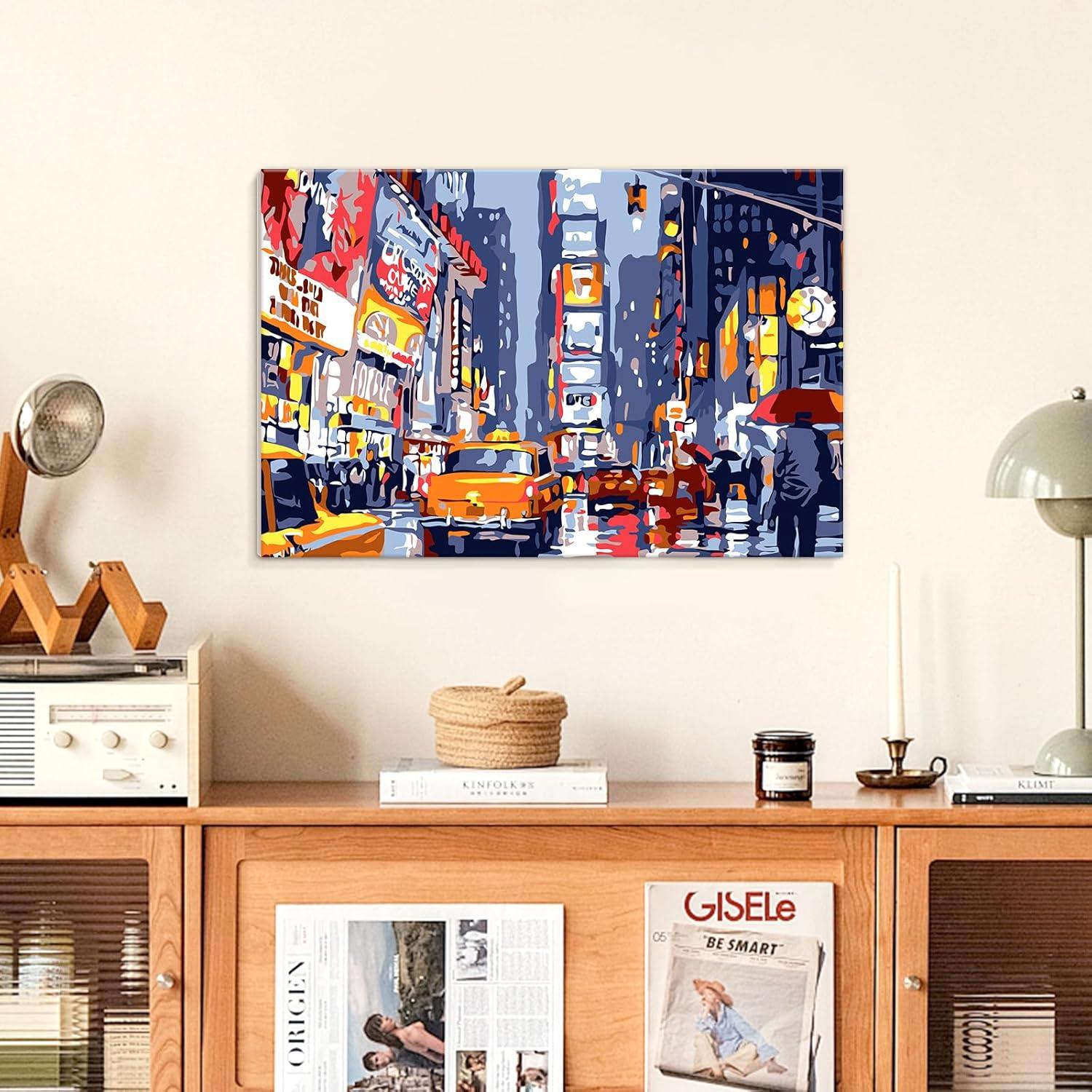 Kit Pintar por Números QUITEDEW 20x30 cm Escenario Callejero