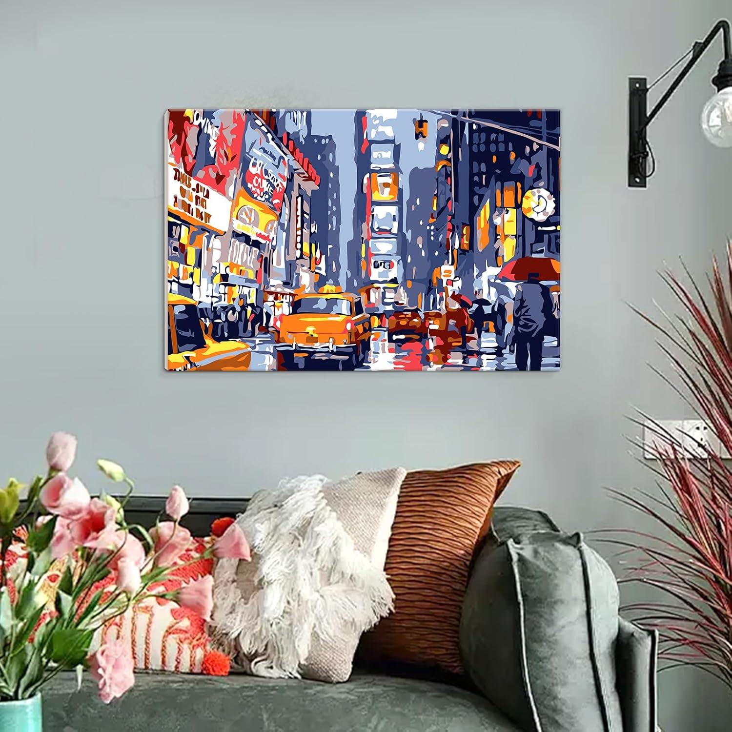 Kit Pintar por Números QUITEDEW 20x30 cm Escenario Callejero