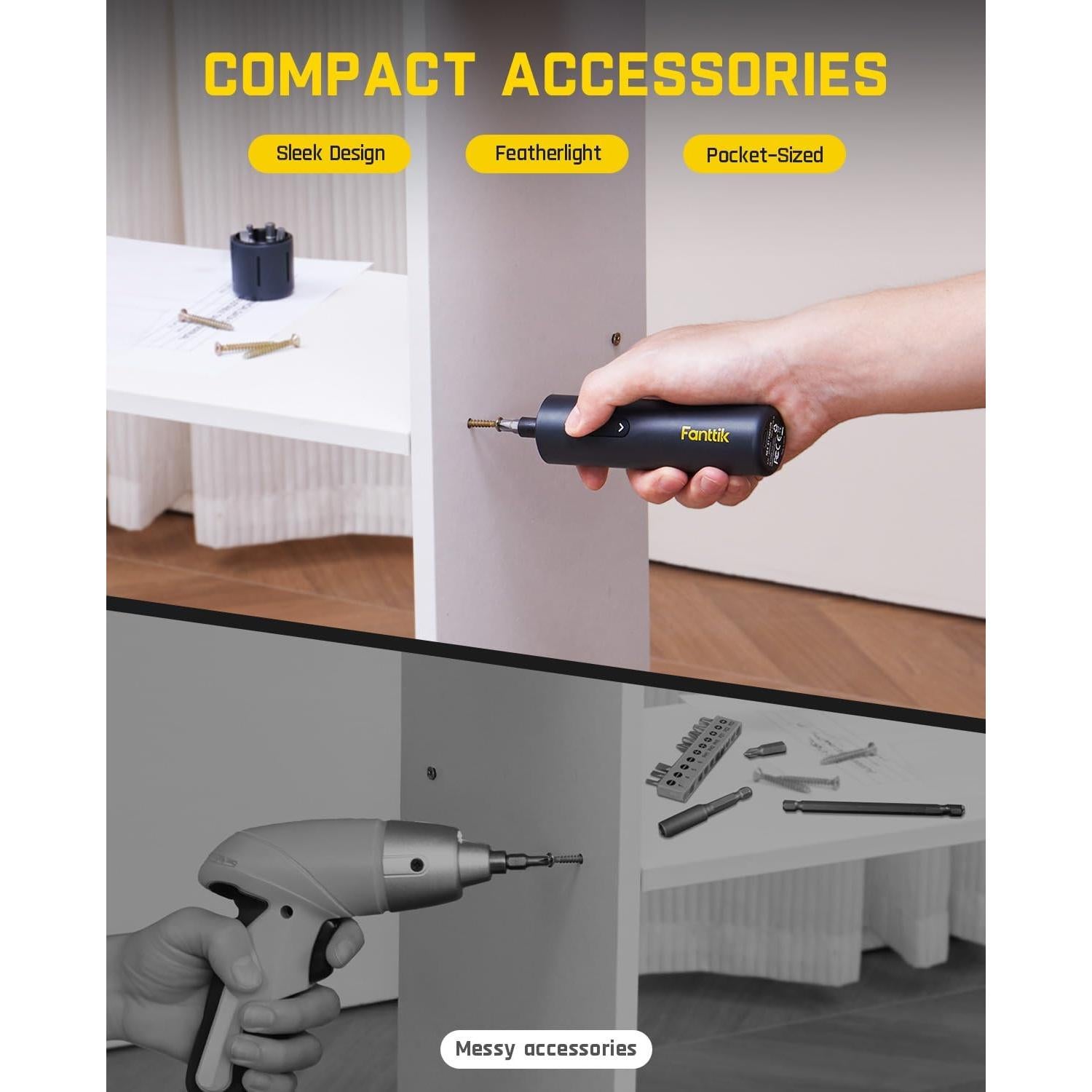 Destornillador Inalámbrico Fanttik S1 3.7V 5N·m Luz LED