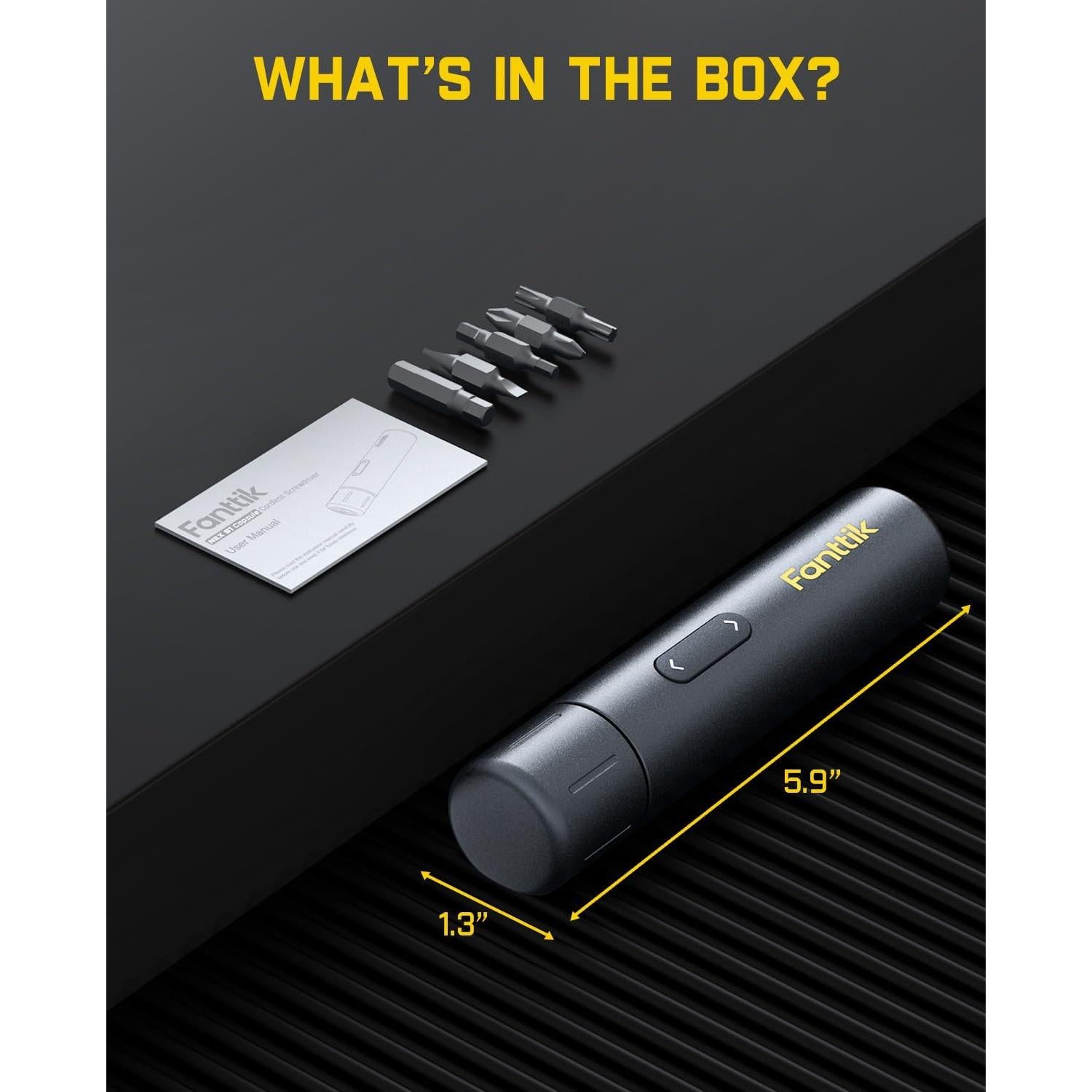 Destornillador Inalámbrico Fanttik S1 3.7V 5N·m Luz LED