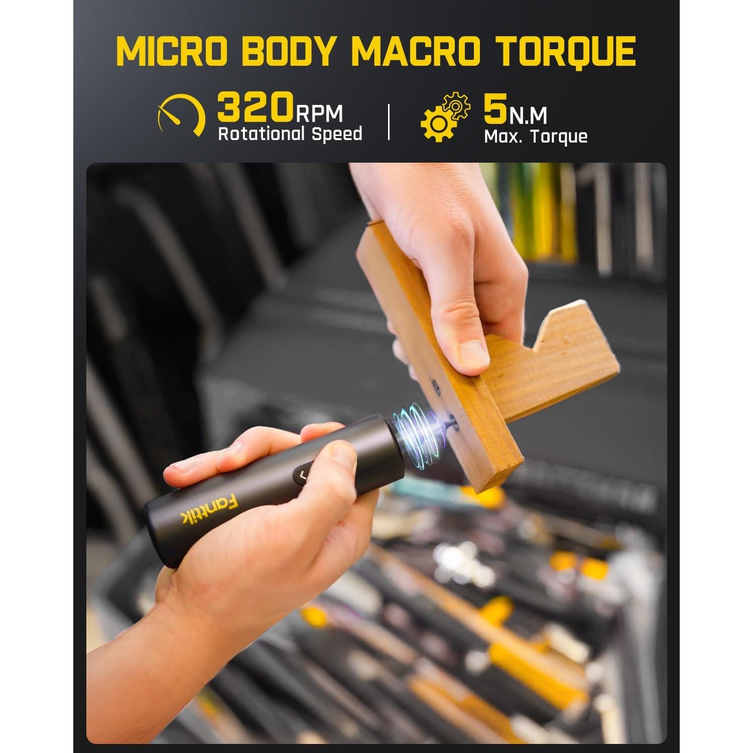 Destornillador Inalámbrico Fanttik S1 3.7V 5N·m Luz LED