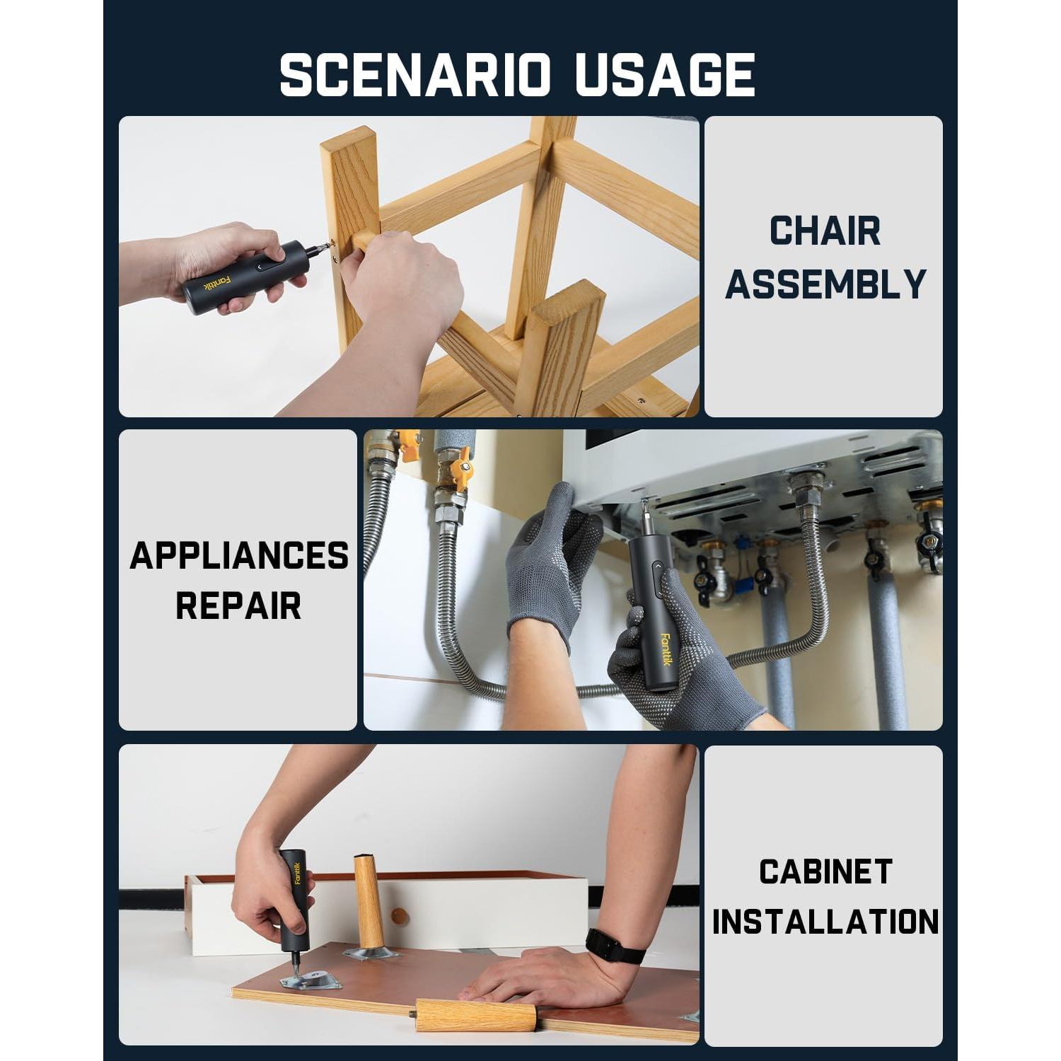 Destornillador Inalámbrico Fanttik S1 3.7V 5N·m Luz LED