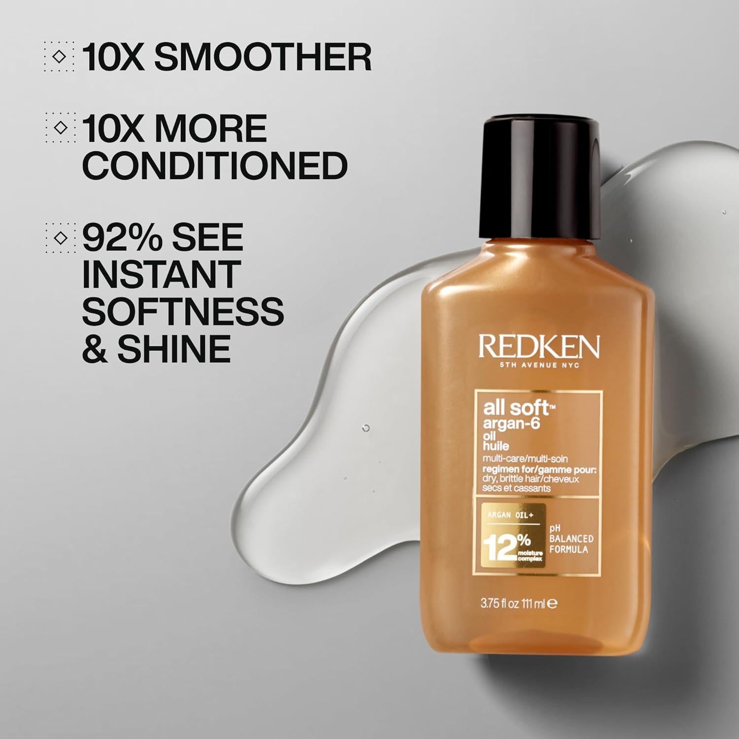 Aceite de Argán All Soft Redken 100g - Hidratación y Brillo