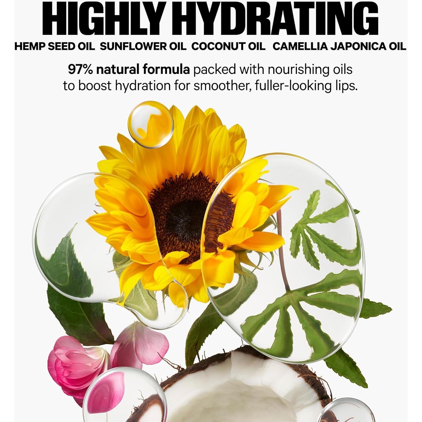 Aceite Labial KUSH Milk Makeup - Natural y Transparente - Vegano