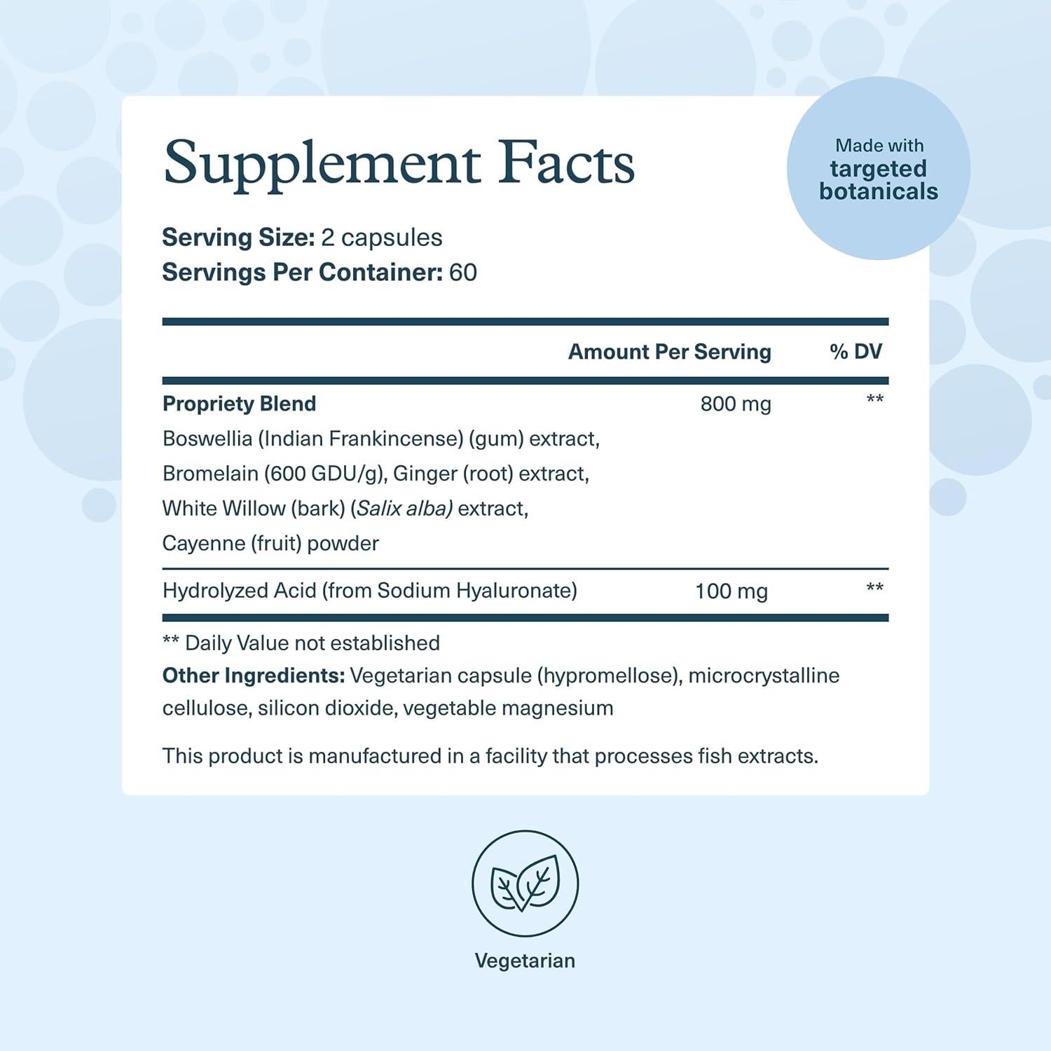 Suplemento Articular Youtheory Ácido Hialurónico 120 Cápsulas