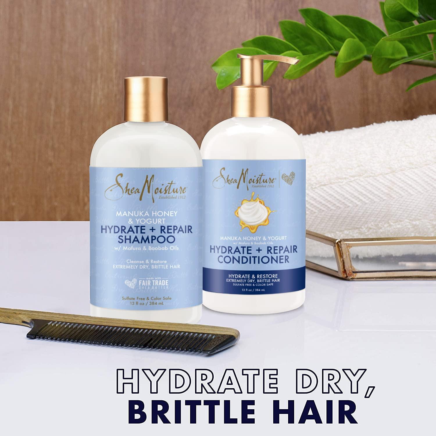 Conjunto Champú y Acondicionador SheaMoisture 370 ml x 3