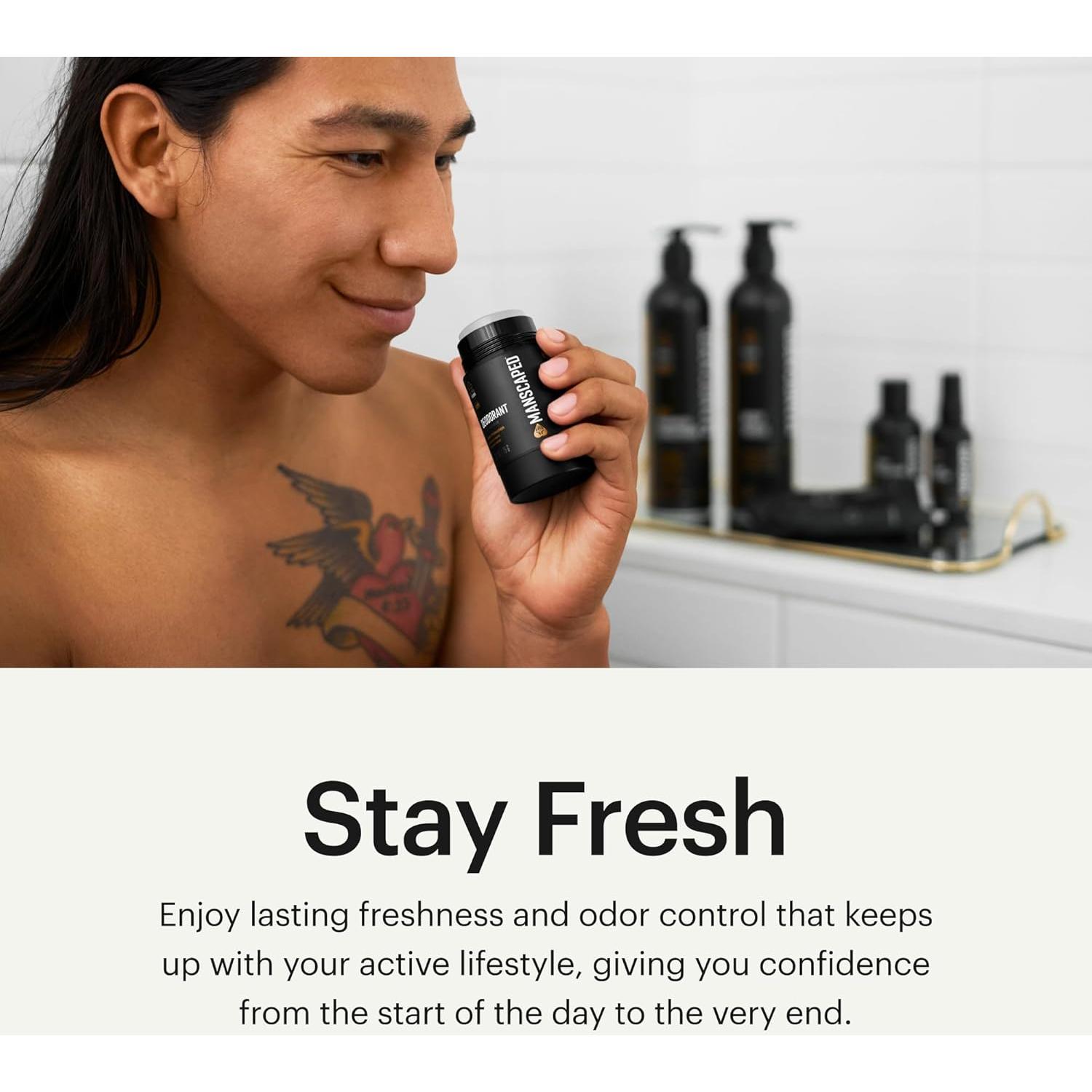 Desodorante MANSCAPED 75g Sin Aluminio y Fragancia Refined