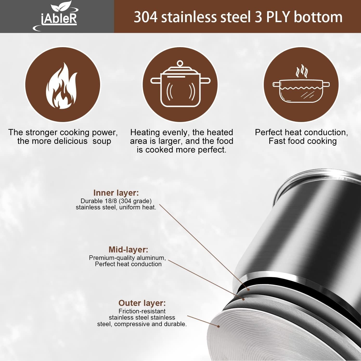 Olla Interior Acero Inoxidable iAbler 6 Qt para Instant Pot