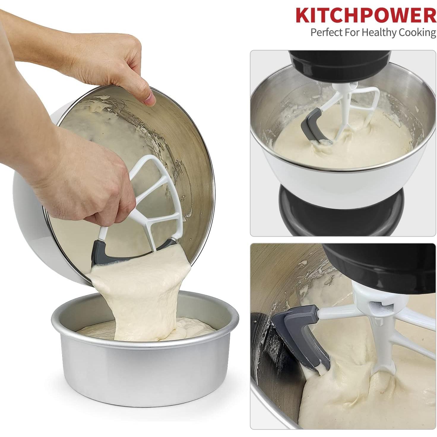 Batidor de borde flexible KITCHPOWER 4.5-5L blanco