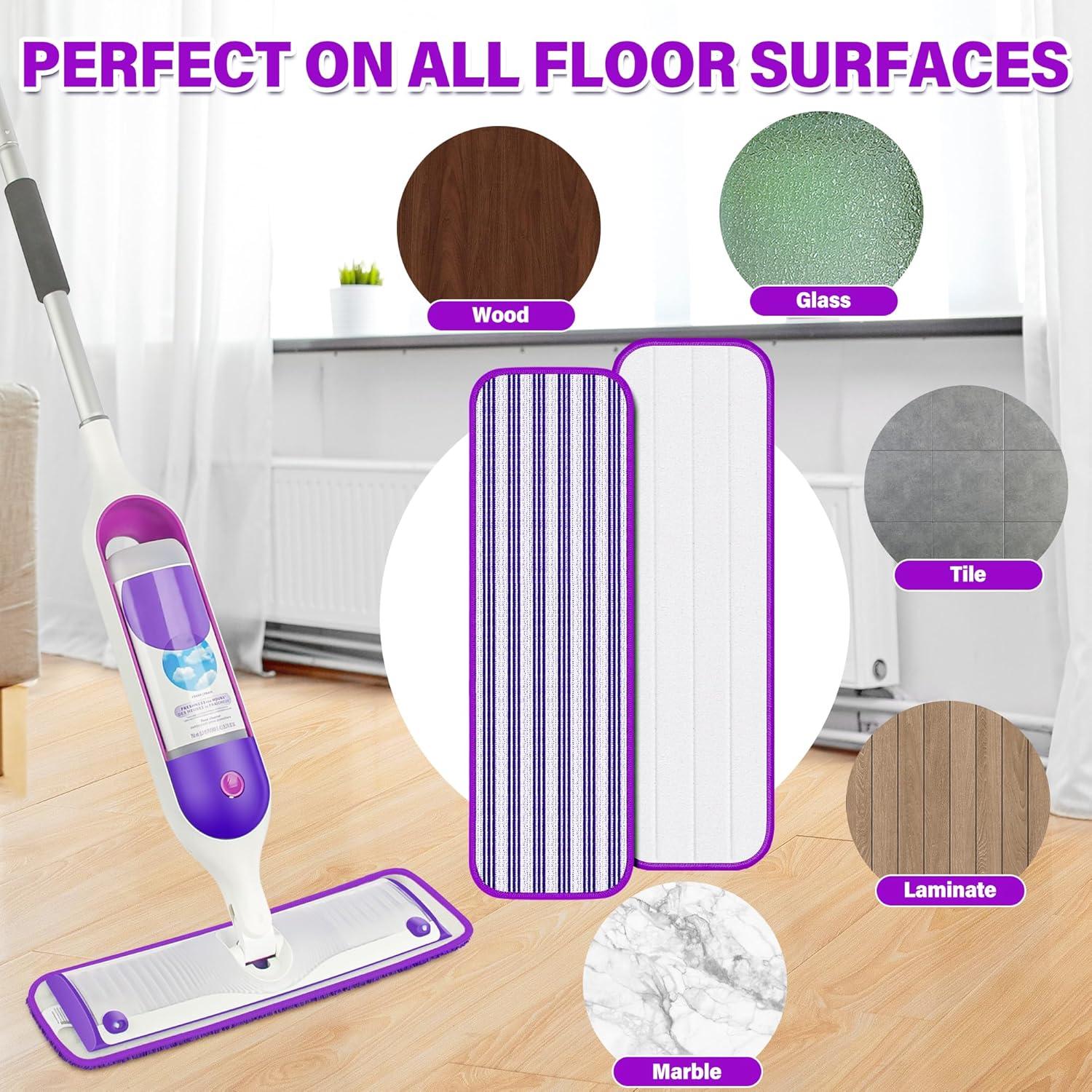 Paquete de 6 almohadillas de mopa reutilizables FORSPEEDER