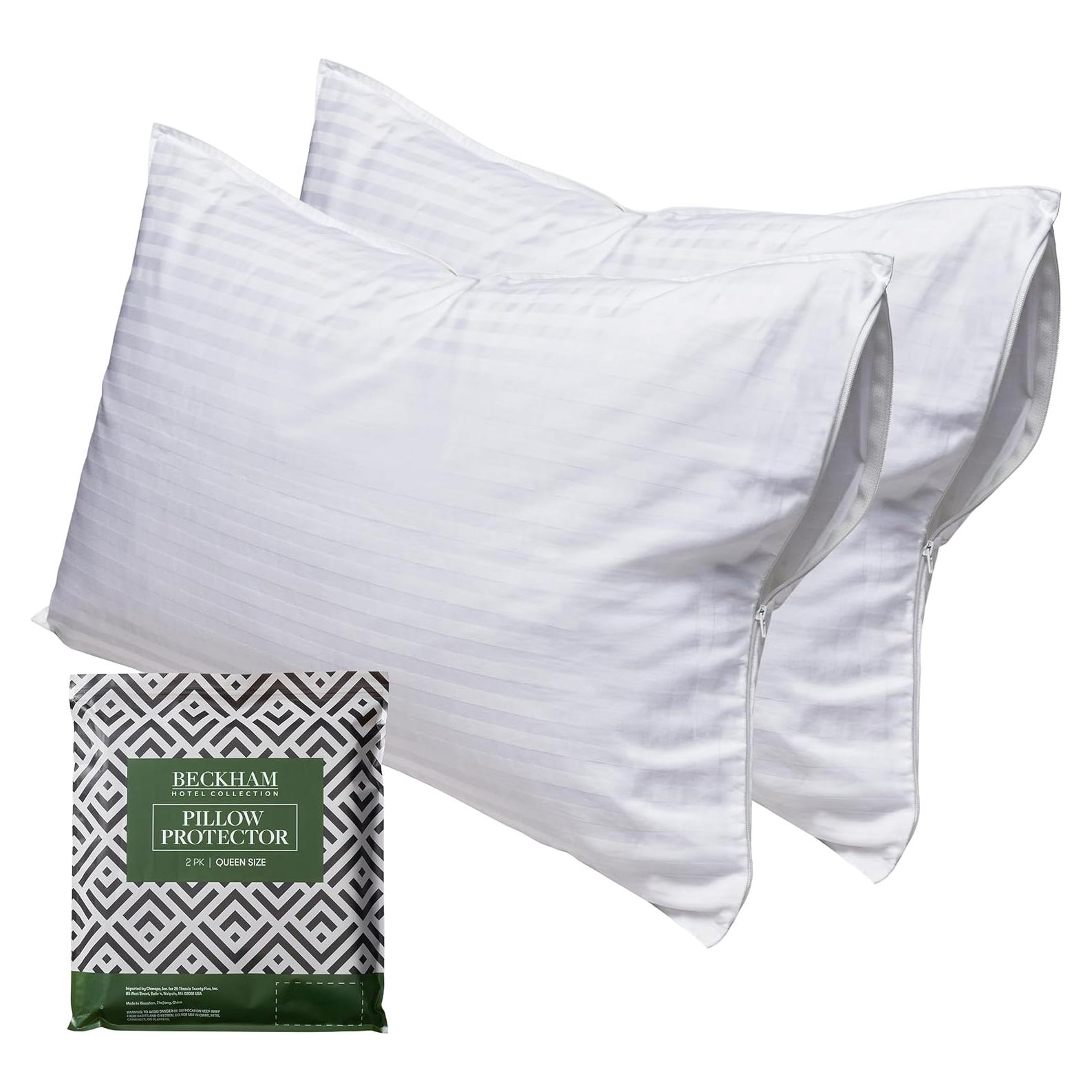Protector de Almohada Queen Beckham Hotel Collection - Juego de 2