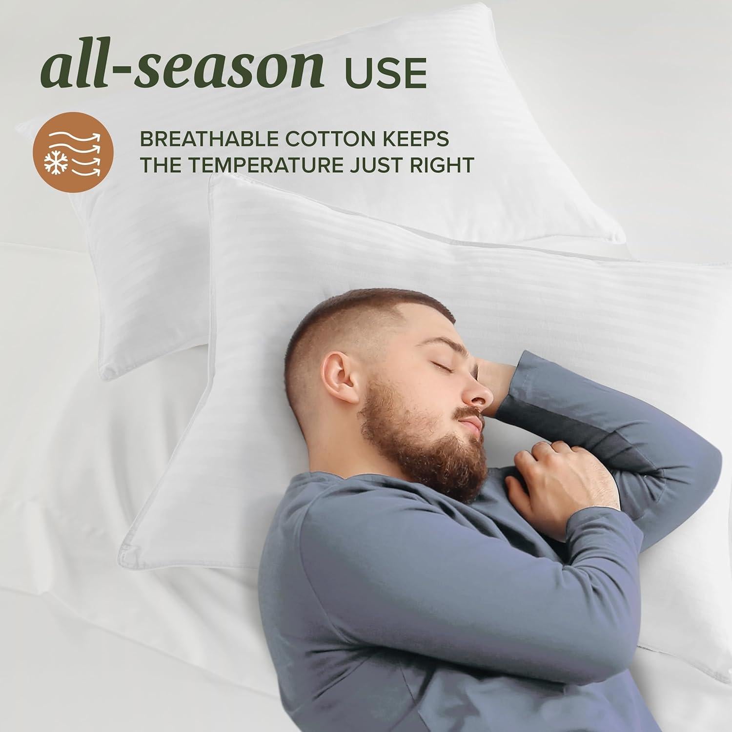 Protector de Almohada Queen Beckham Hotel Collection - Juego de 2