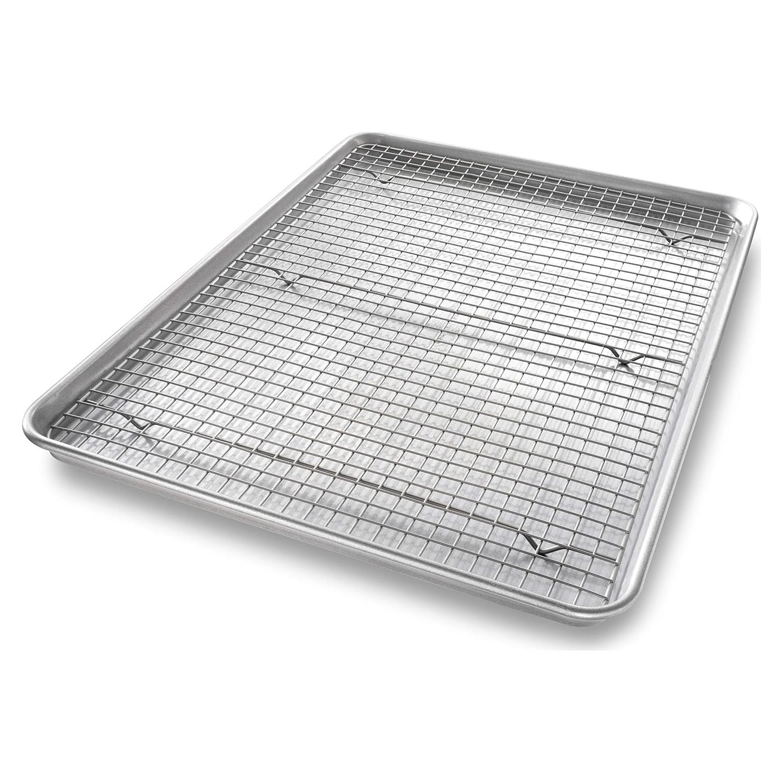 Bandeja para Hornear Extra Grande USA Pan 1607CR con Rejilla