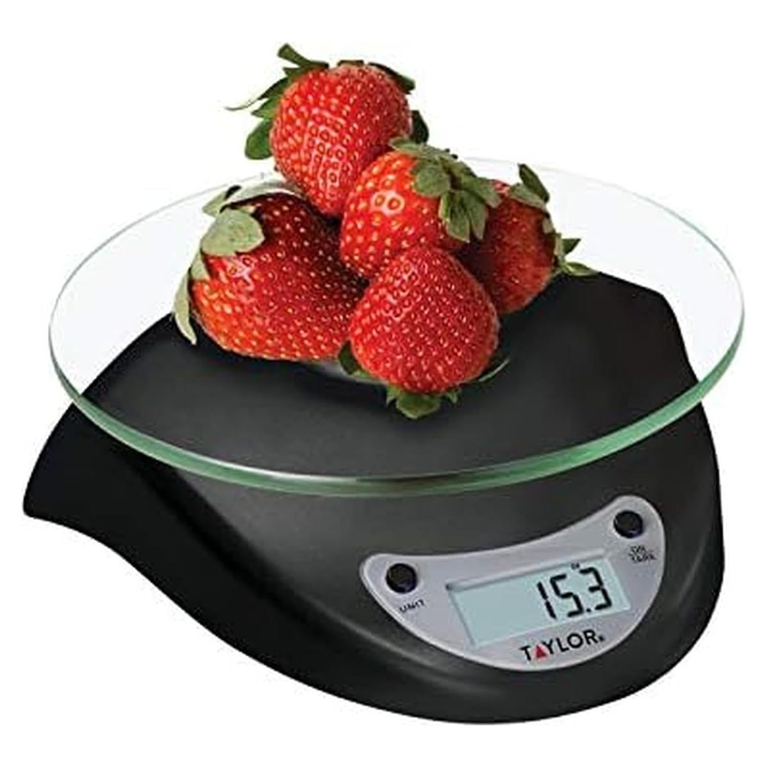 Báscula de Cocina Digital Taylor 3 kg con Plataforma de Vidrio