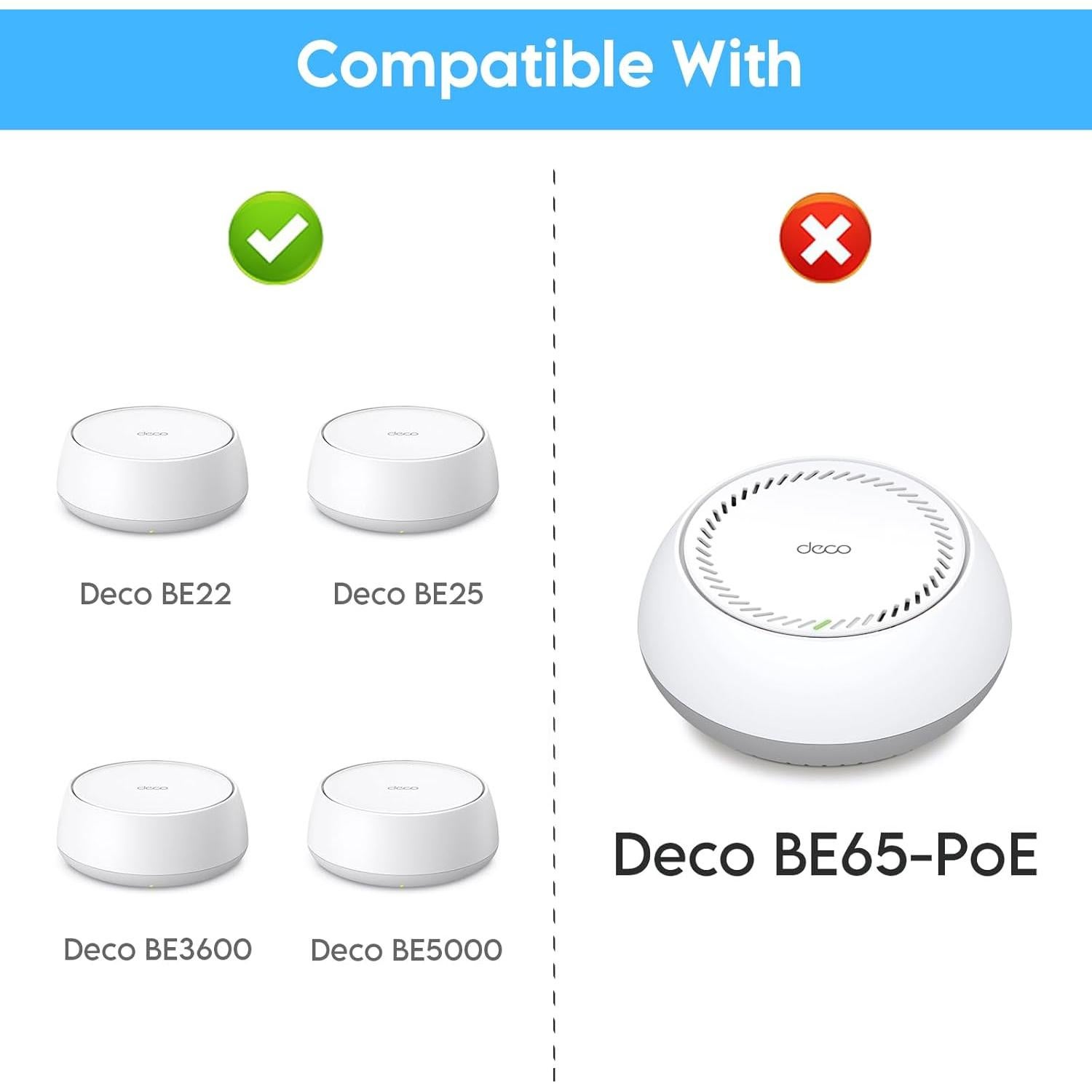 Soporte de Montaje en Pared TP-Link Deco WiFi 7 Blanco
