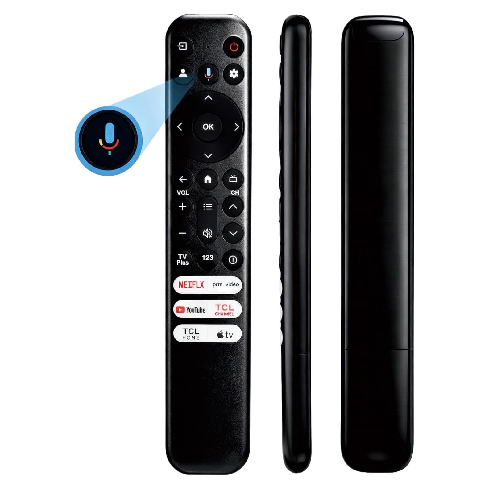 Control Remoto de Voz TCL RC813 para Google TV 4K UHD