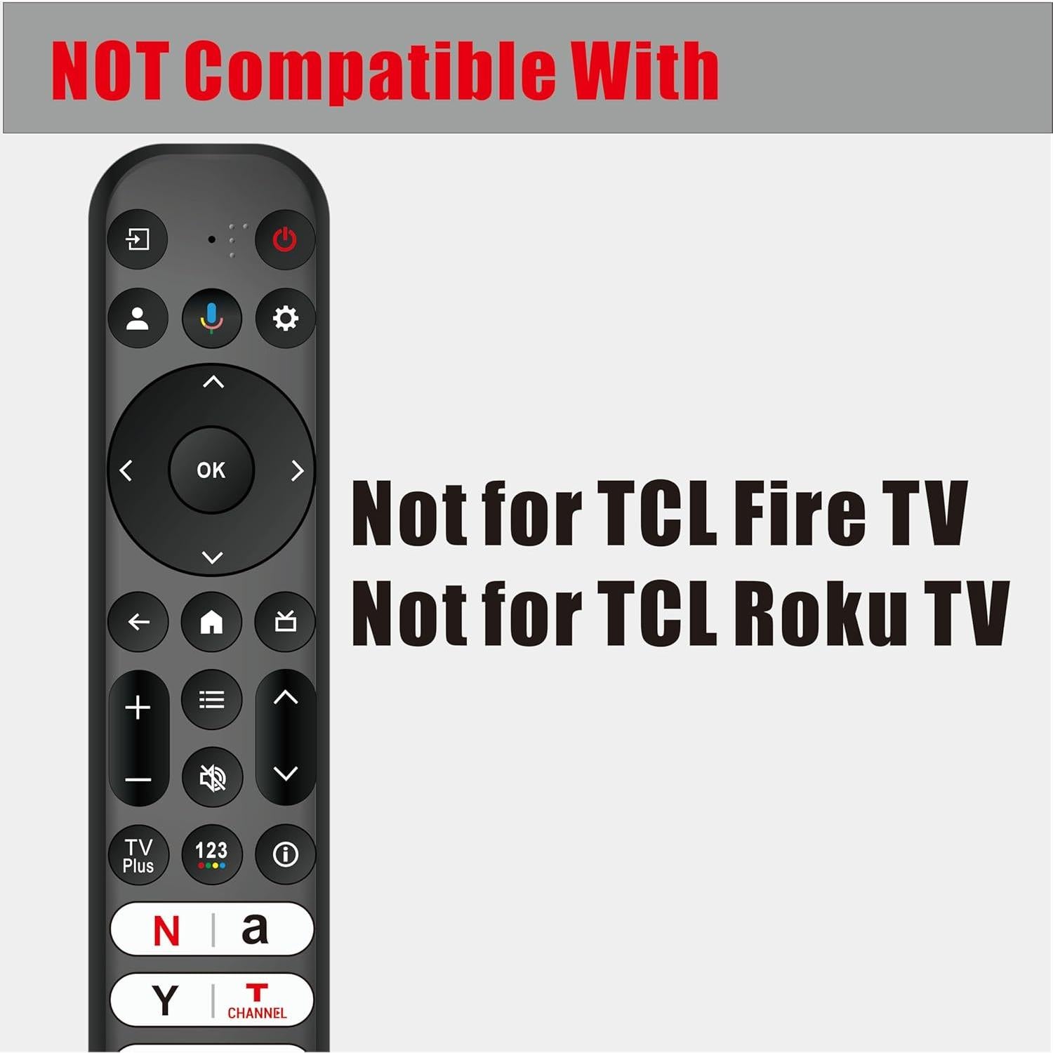 Control Remoto de Voz TCL RC813 para Google TV 4K UHD