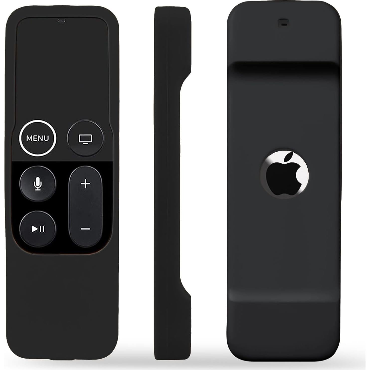 Funda de silicona TOKERSE para Siri Remote Apple TV 4K/HD - Negro