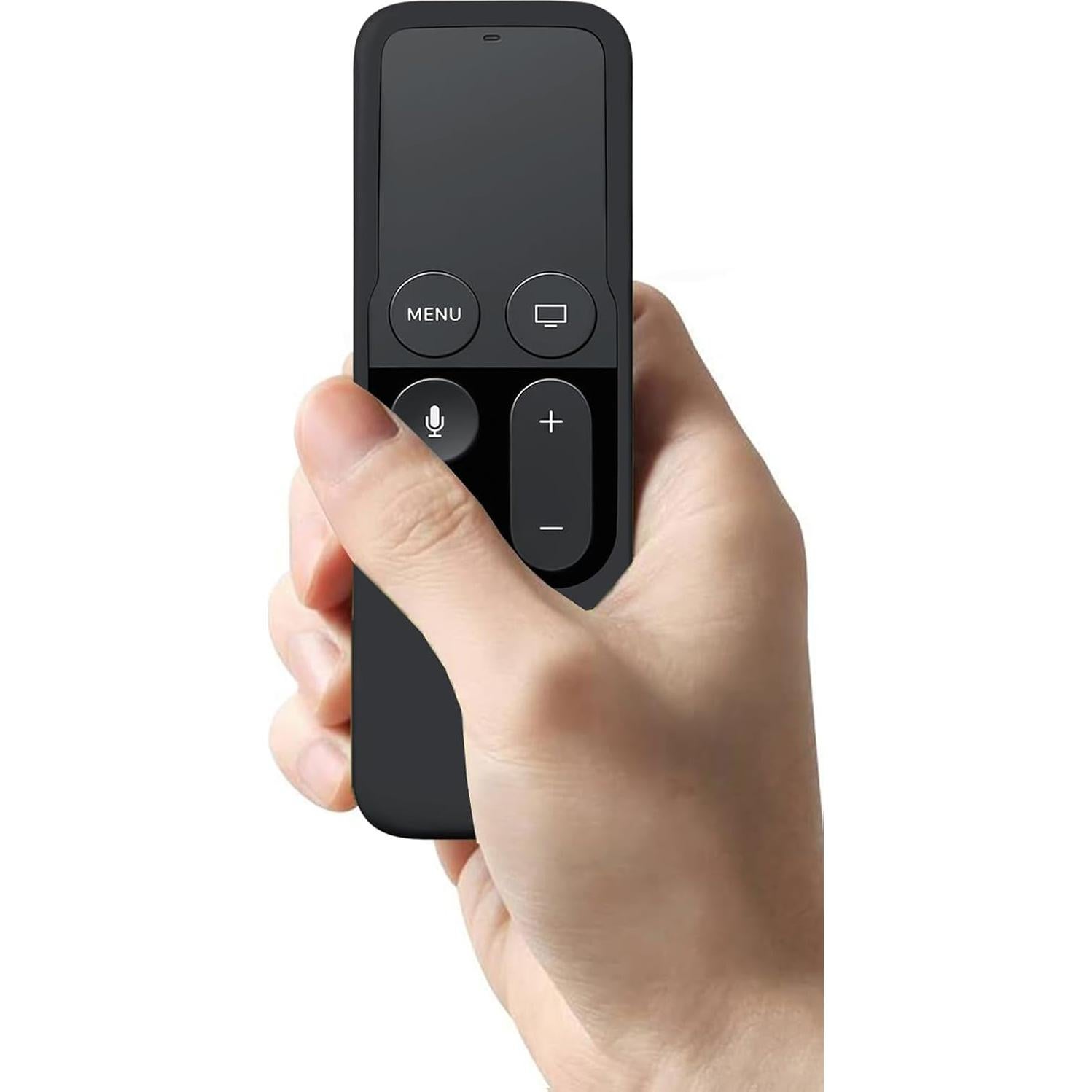 Funda de silicona TOKERSE para Siri Remote Apple TV 4K/HD - Negro