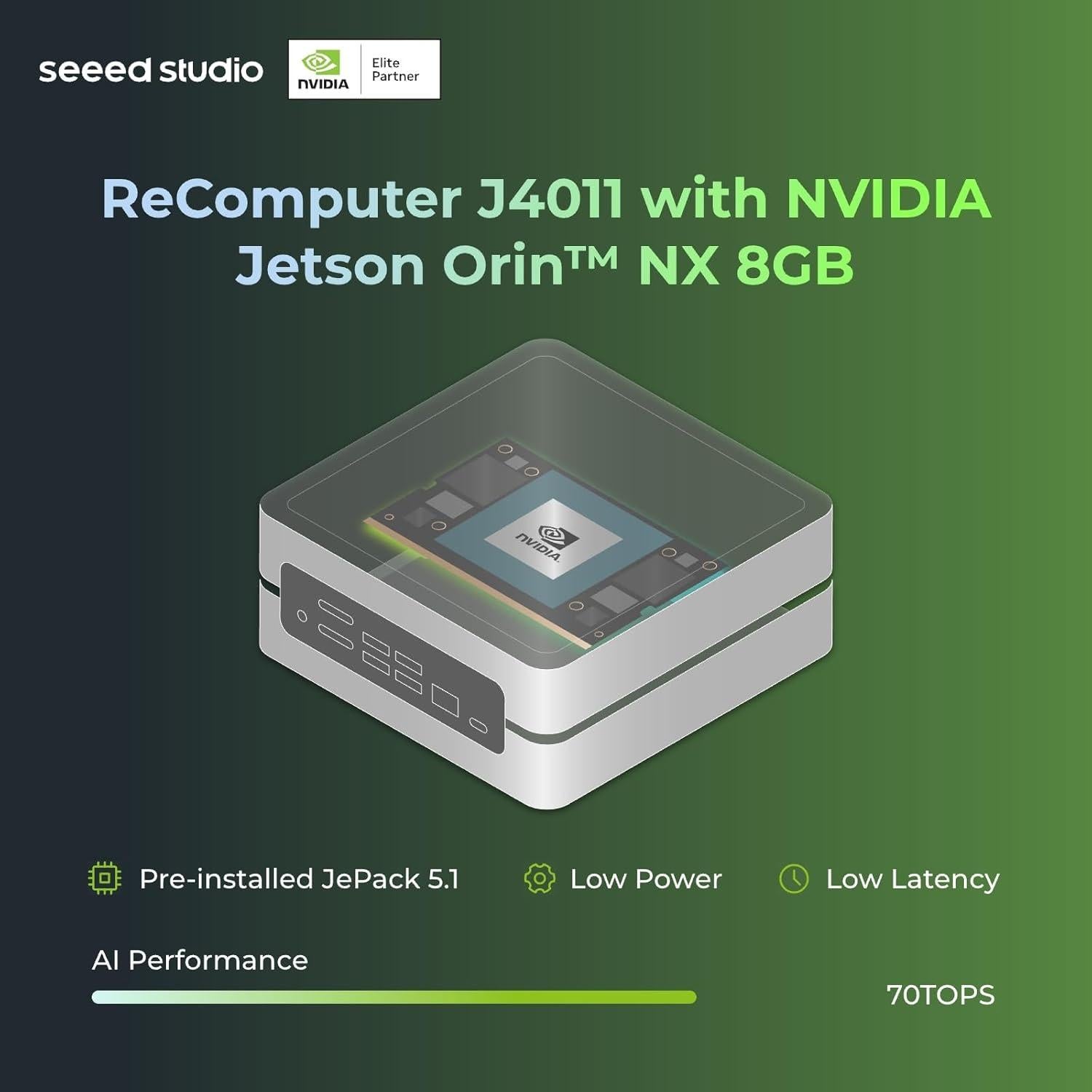 reComputer J4011 - Dispositivo AI NVIDIA Jetson Orin NX 8GB