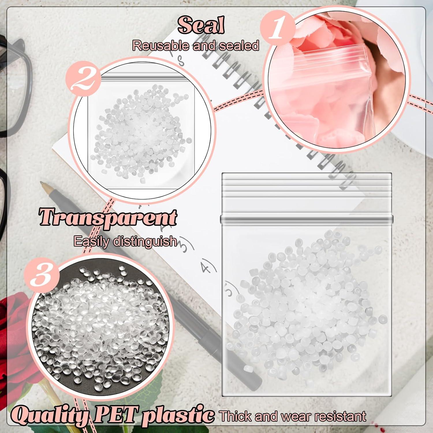 400 Bolsas de Plástico PET 7 MIL para Joyería y Almacenamiento