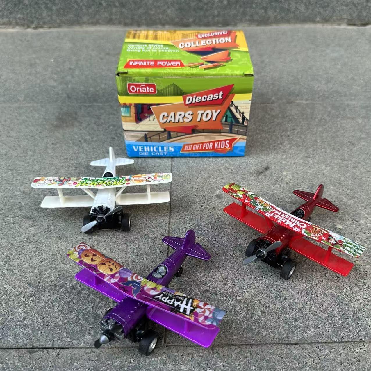 Conjunto de 3 Aviones de Juguete Oriate para Niños 3+