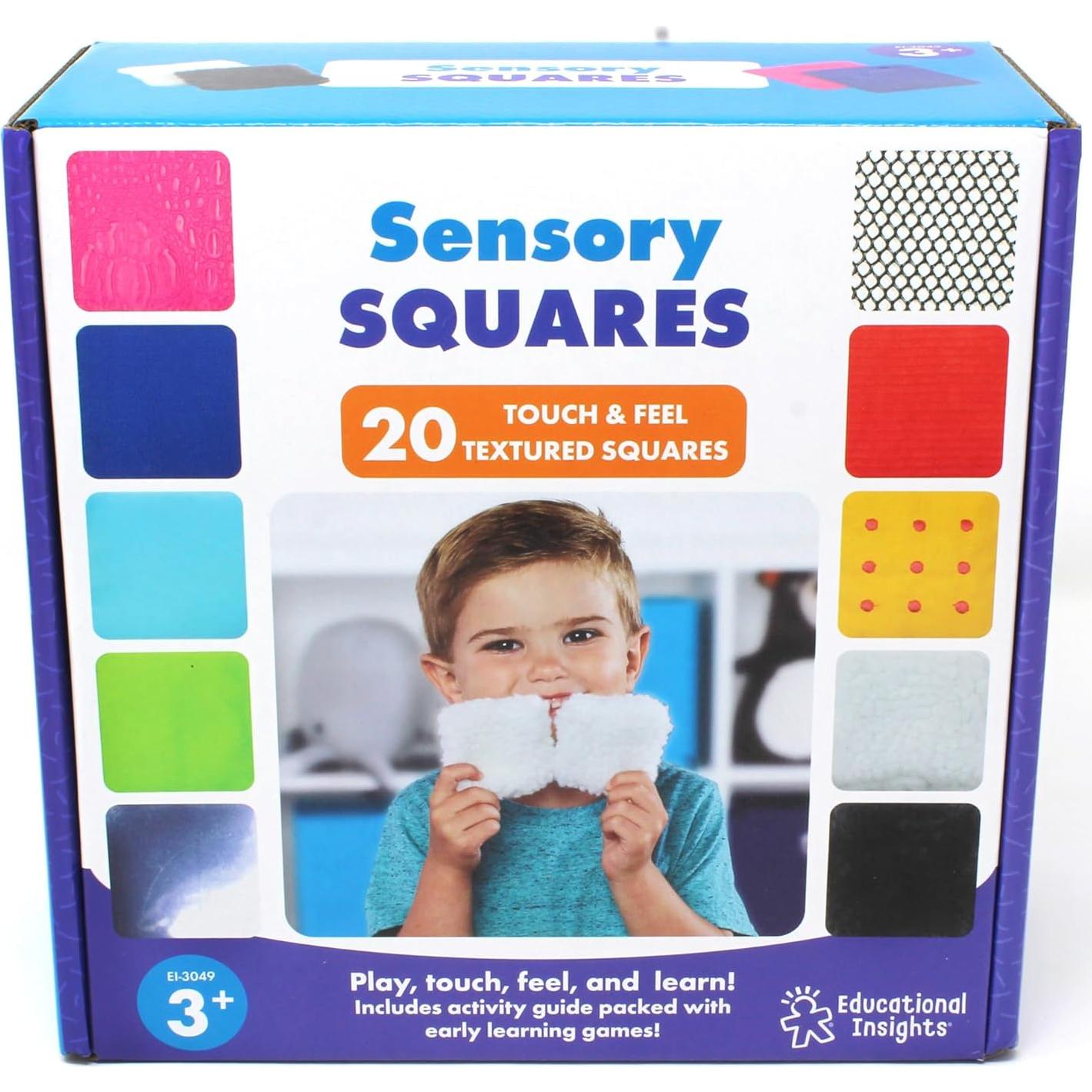 Juguetes Sensoriales Educational Insights - 20 Cuadrados Texturizados