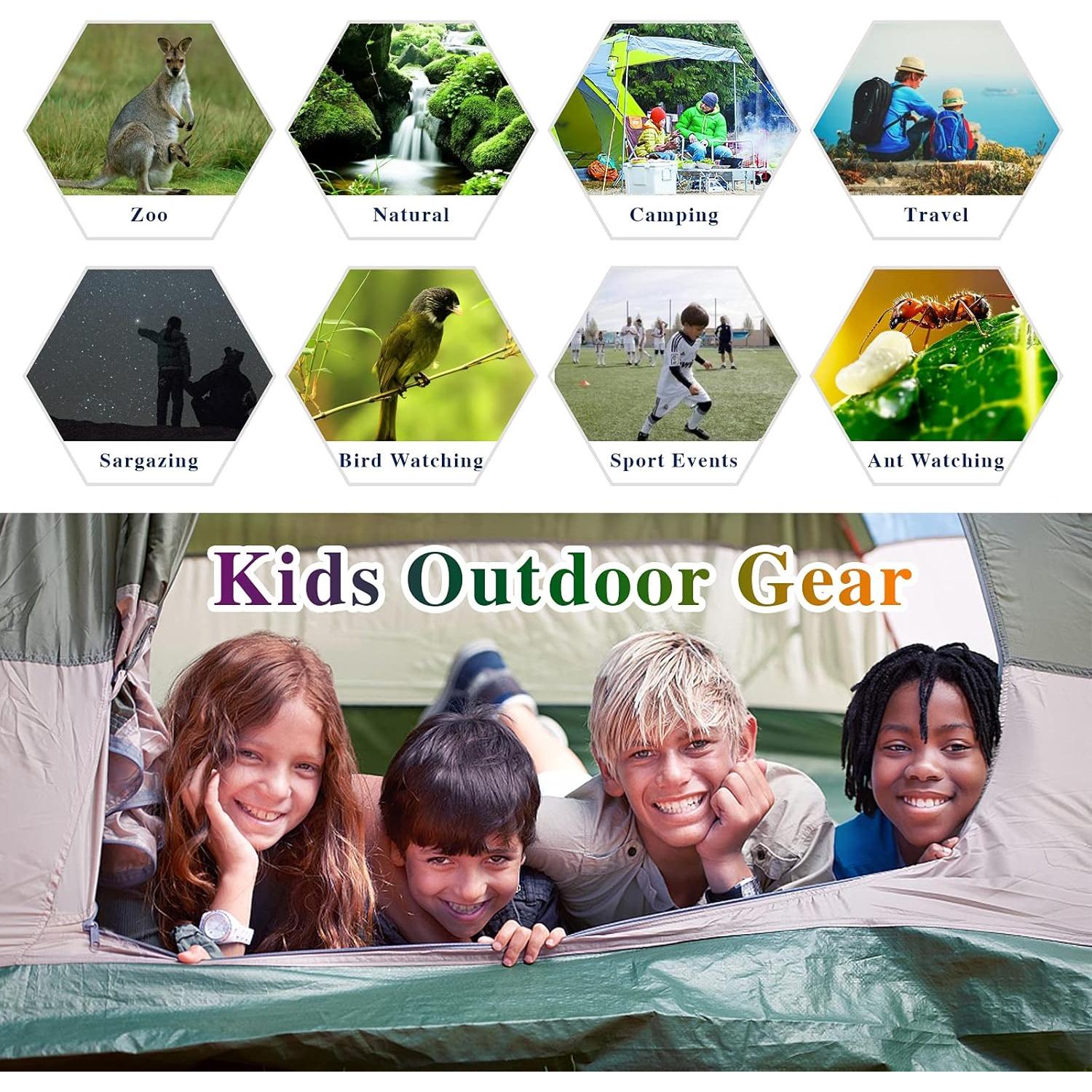 Binoculares Compactos para Niños Extrapins Verde 150g