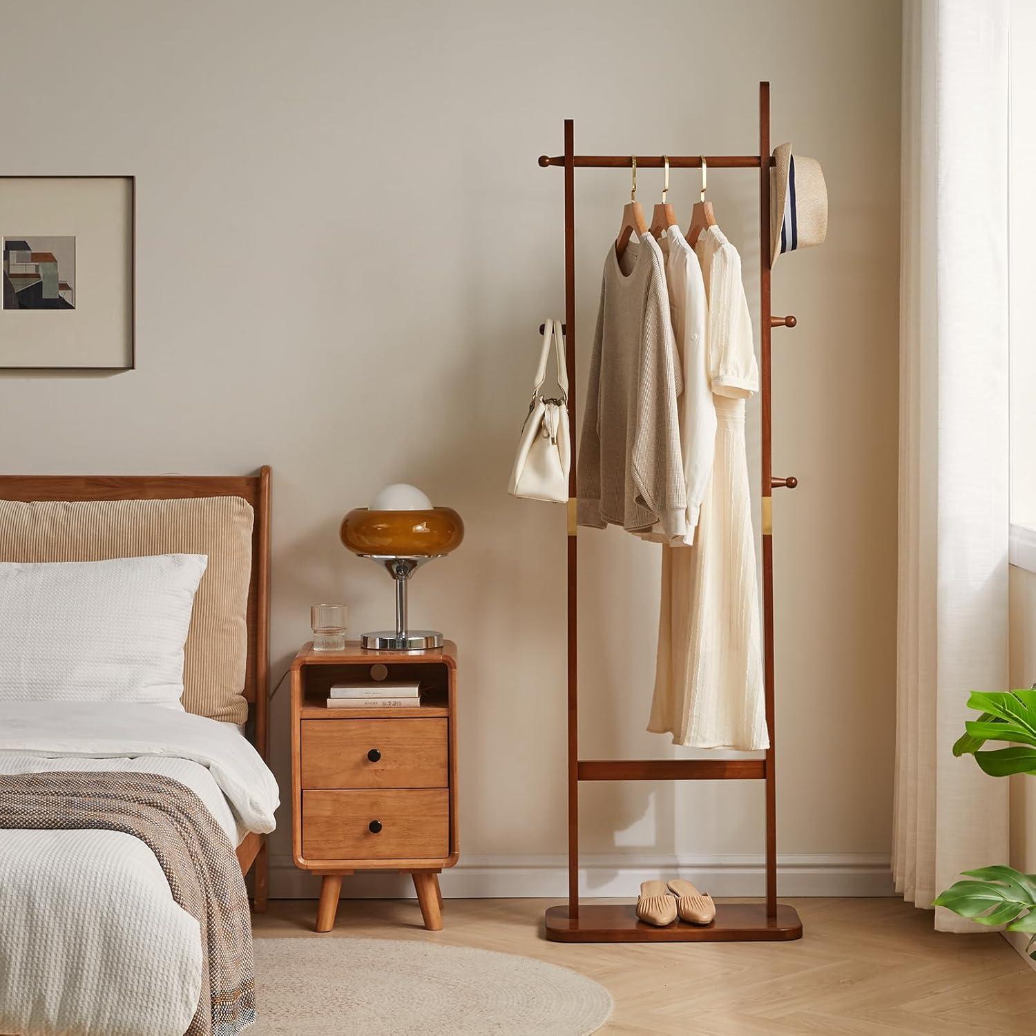 Perchero de Árbol Aibiju USYD-203 de Madera Marrón 180 cm