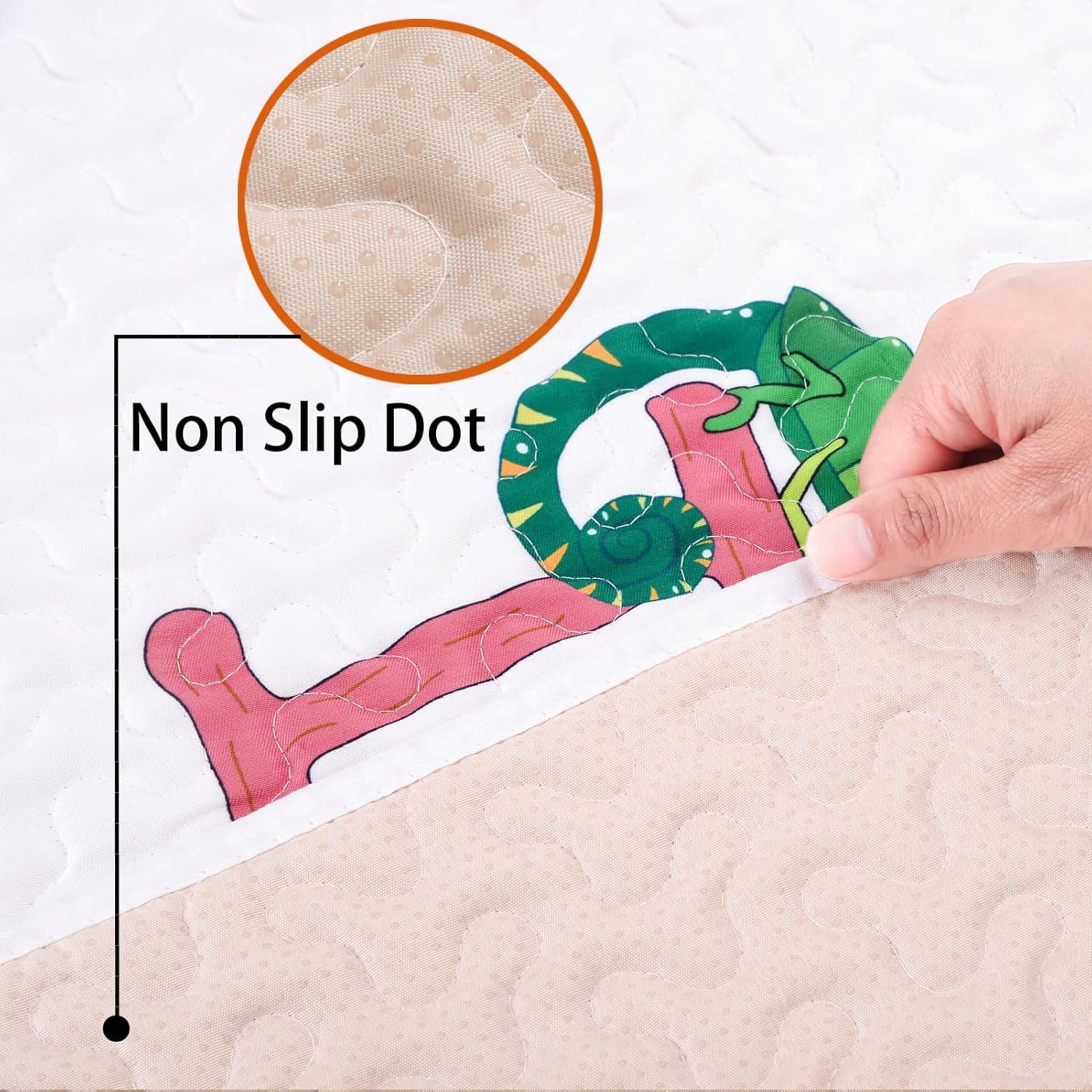 Alfombra de Juego Plegable 50x50 cm Microfibra Bebés