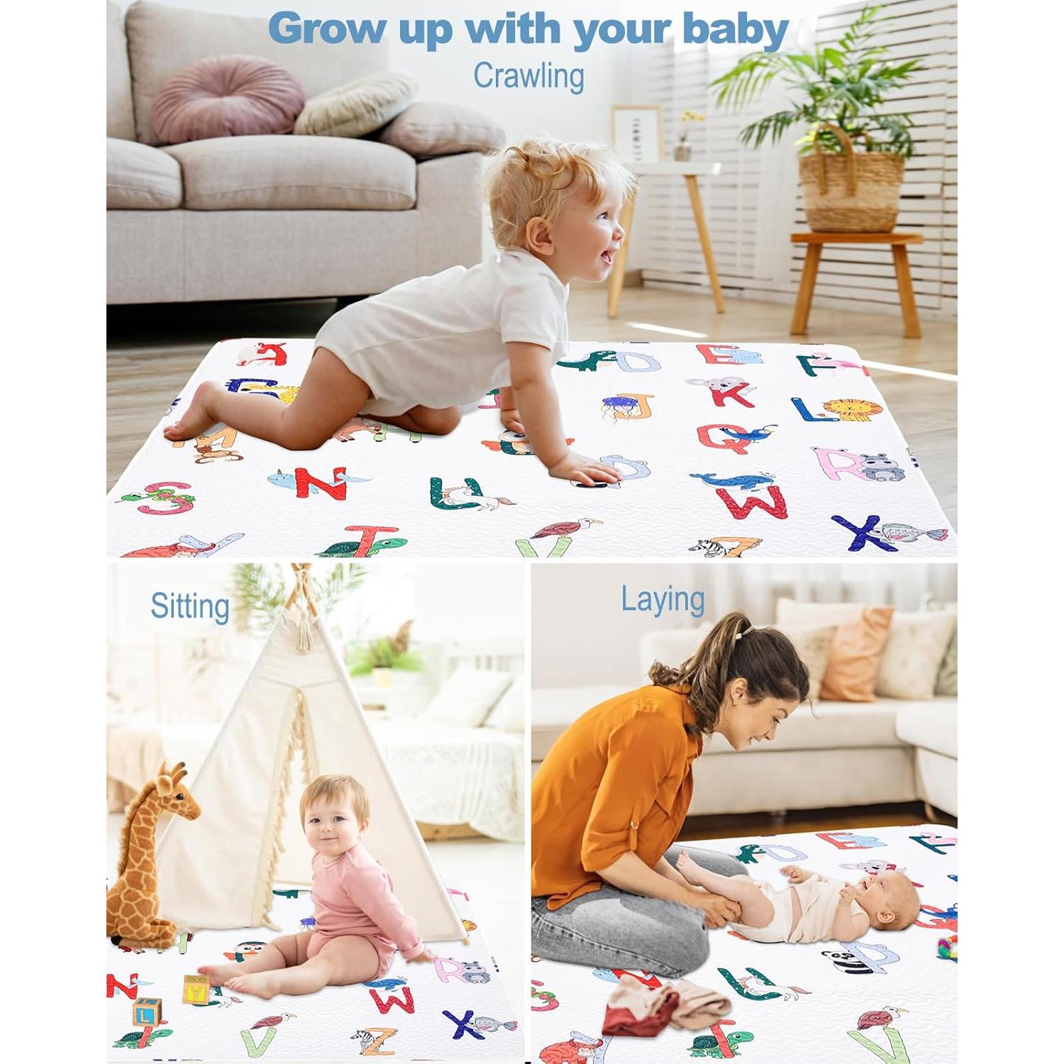 Alfombra de Juego Plegable 50x50 cm Microfibra Bebés