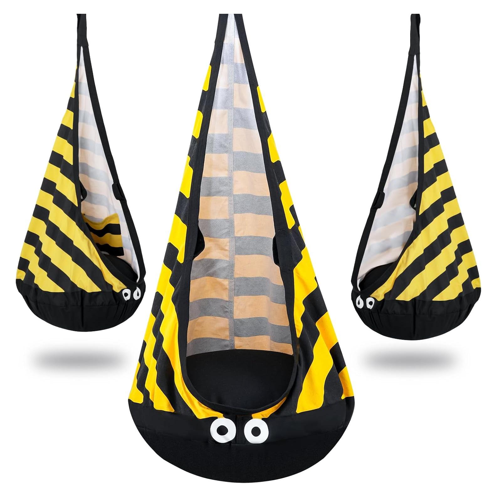 Silla Colgante para Niños YAERSI Abeja con Cojín Inflable