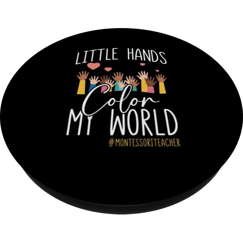 PopSockets Adhesivo PopGrip Pequeñas Manos Colorean Mi Mundo