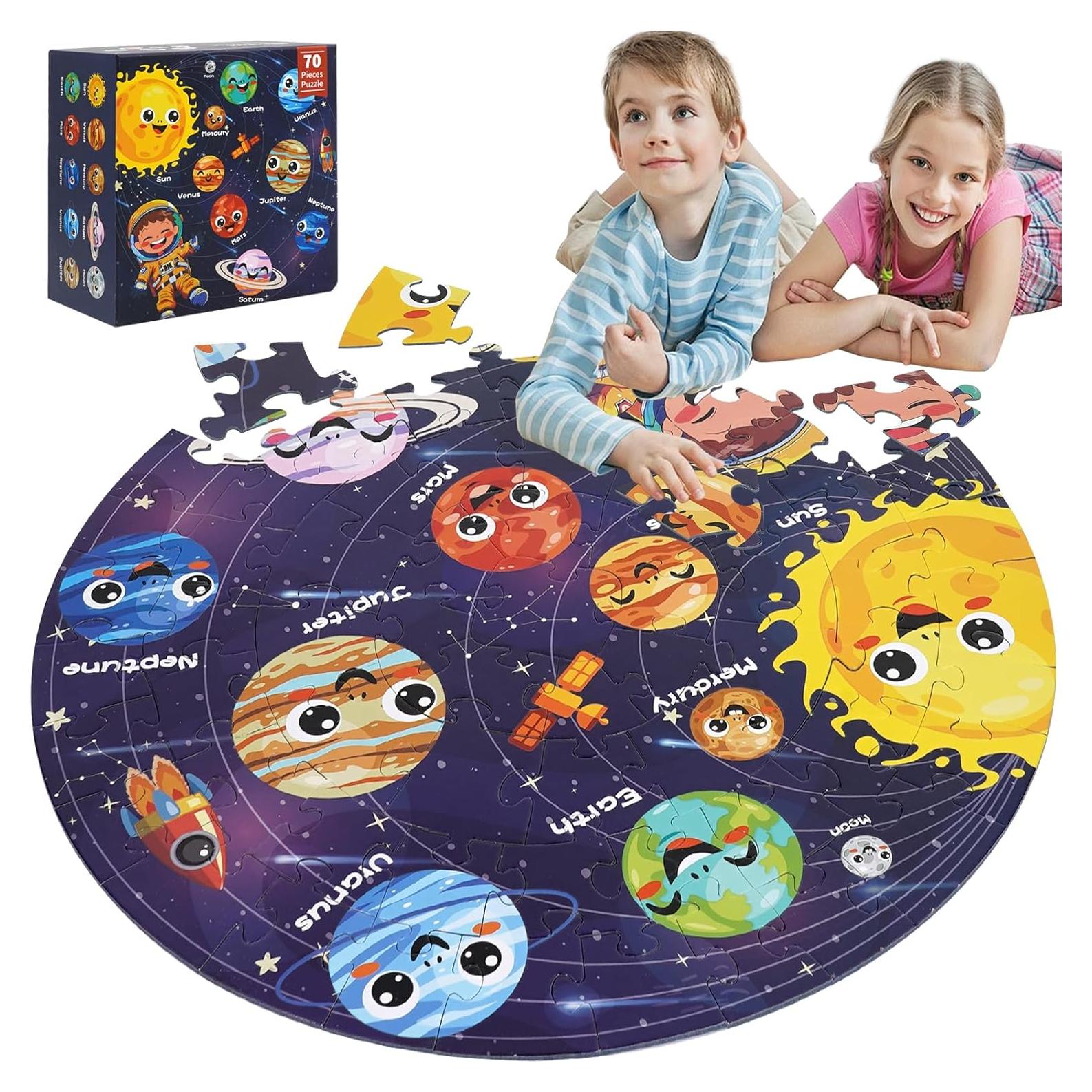Rompecabezas de Piso Espacial 70 Piezas NANXJIUR para Niños