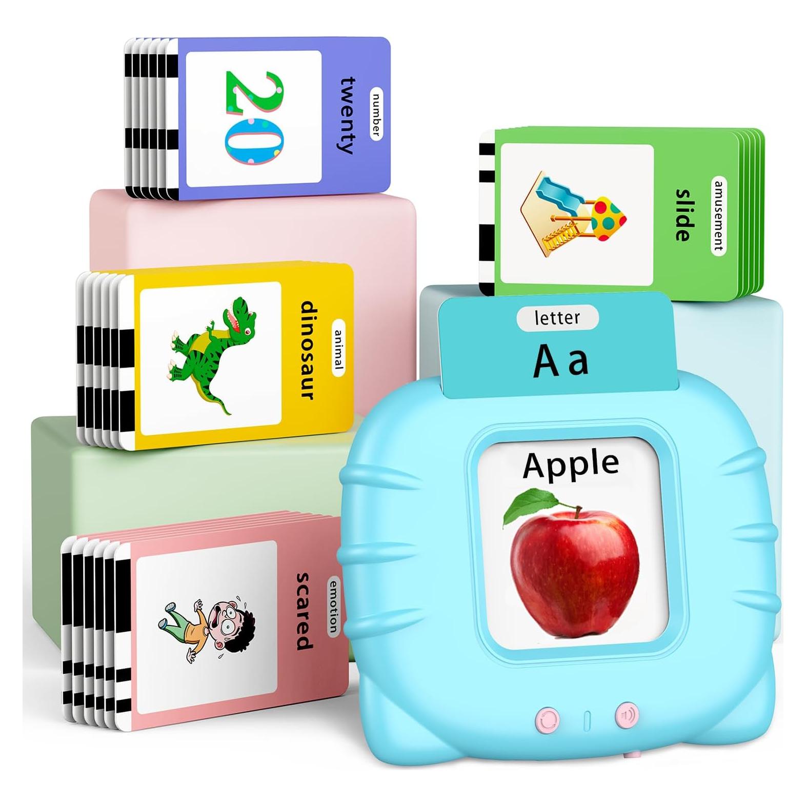 Juguete Educativo Tarjetas Flash Hablantes Eaever Azul