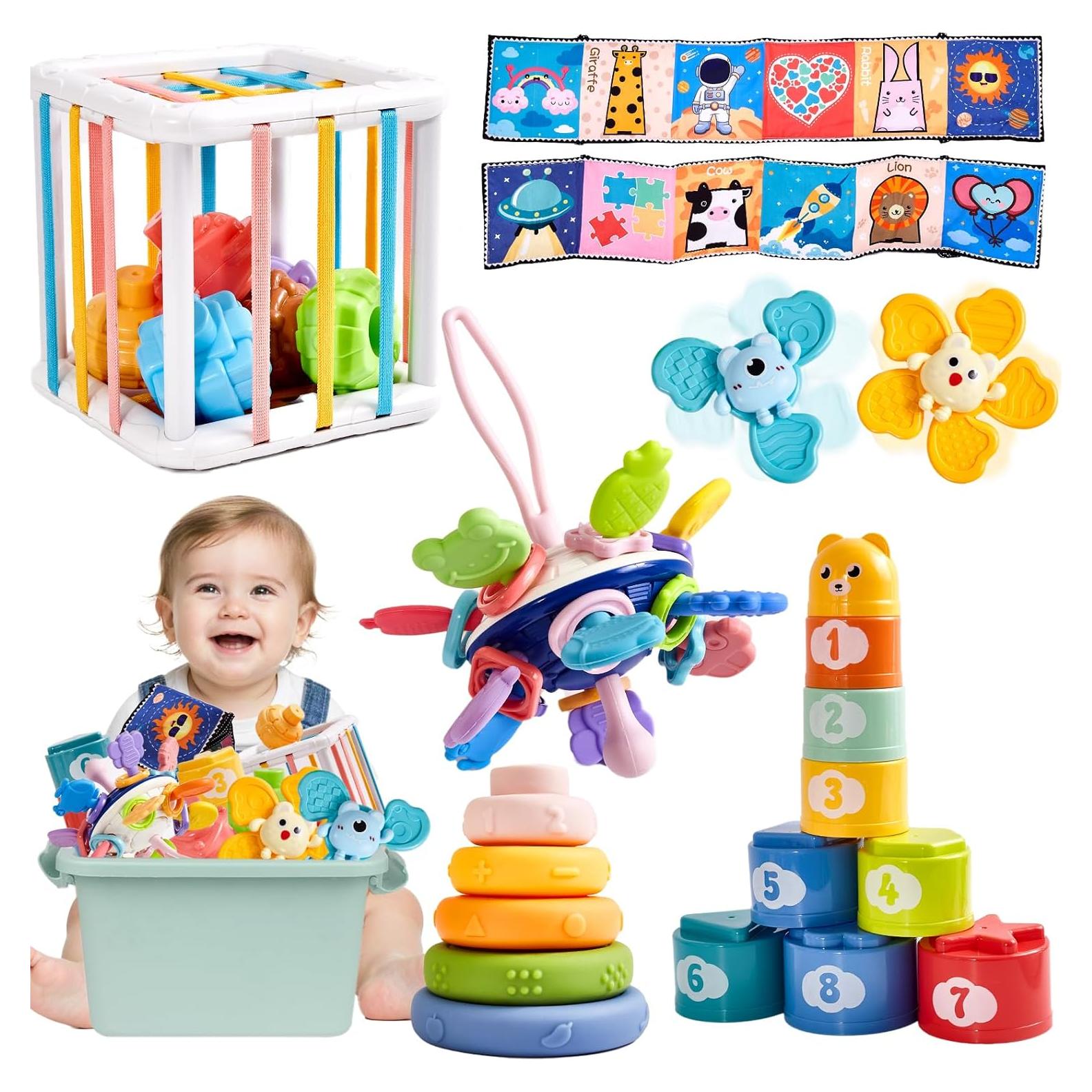 Juguetes Montessori para Bebés 6 en 1 Motesoly 6-12 Meses