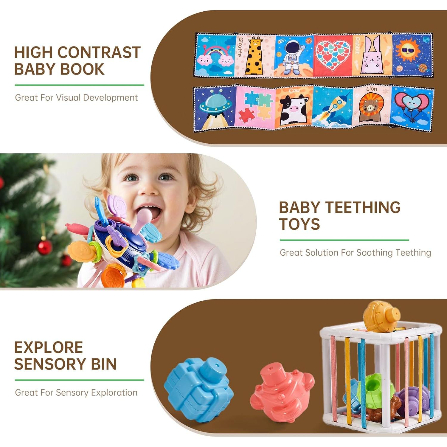 Juguetes Montessori para Bebés 6 en 1 Motesoly 6-12 Meses