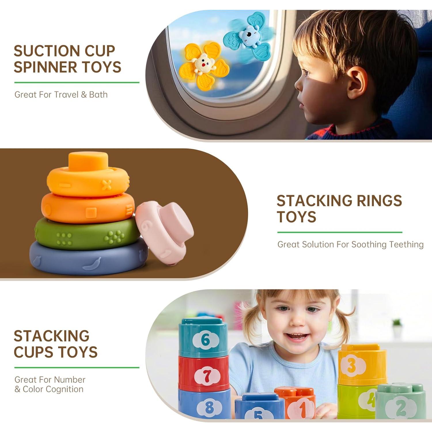 Juguetes Montessori para Bebés 6 en 1 Motesoly 6-12 Meses