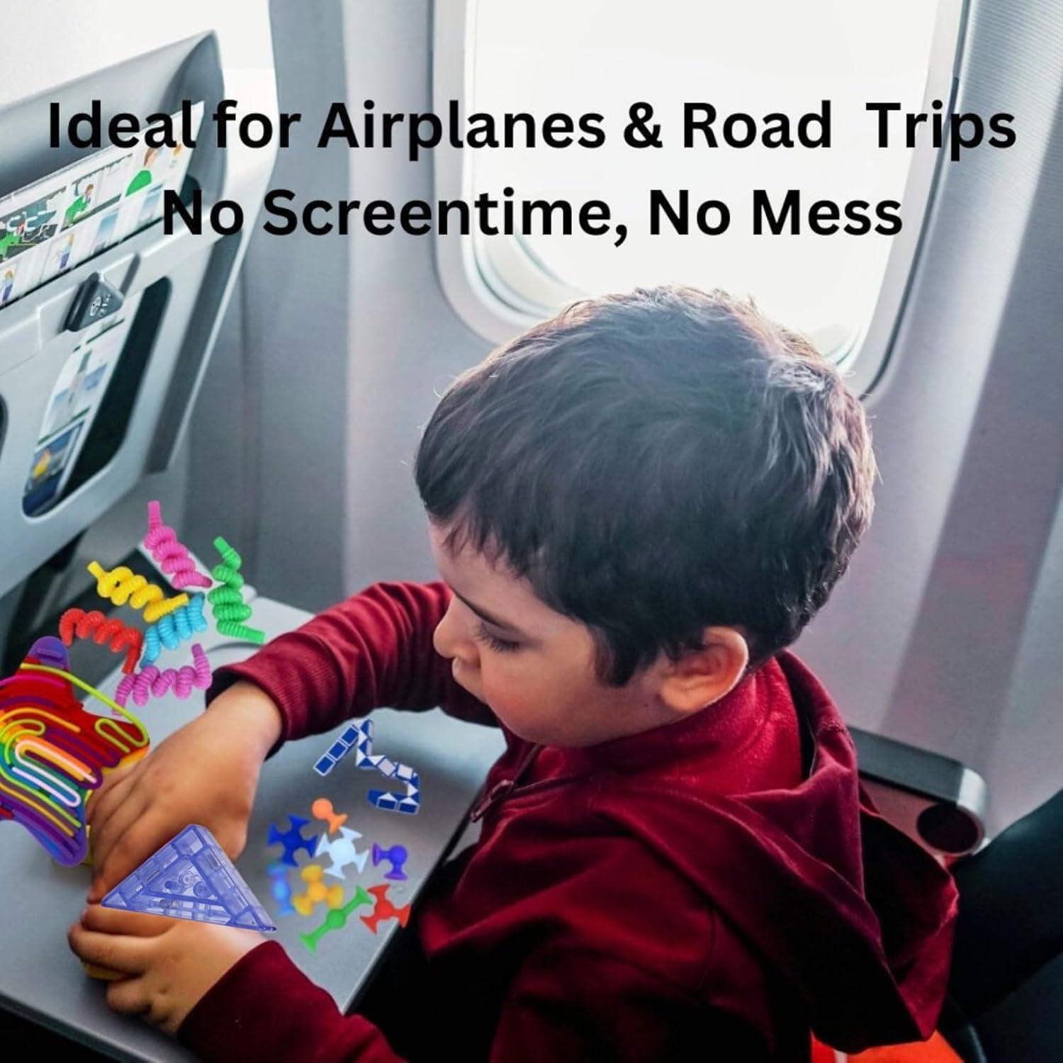 Juego de Juguetes Antiestrés para Niños 31 Piezas Azul