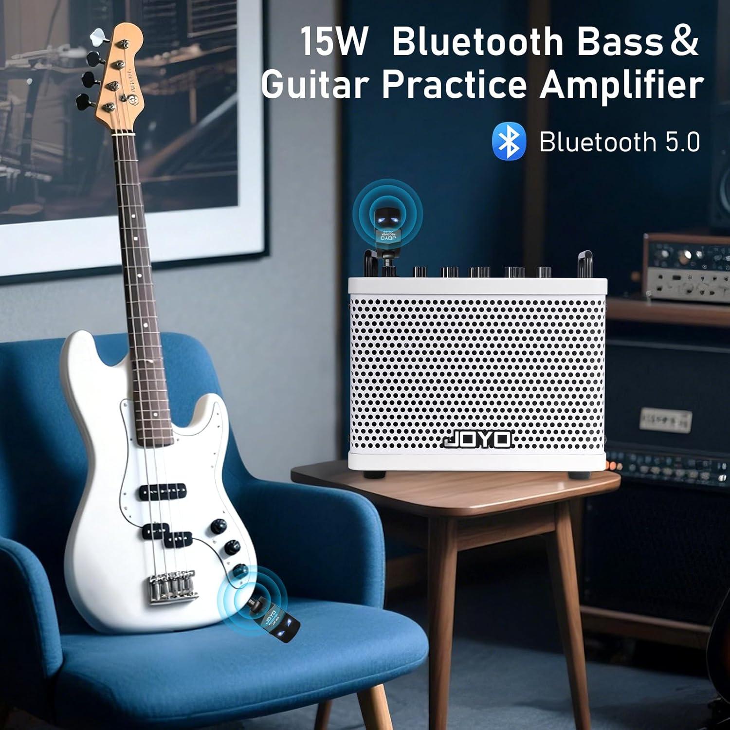 Amplificador de Bajo JOYO DC-15B 15W Bluetooth Portátil